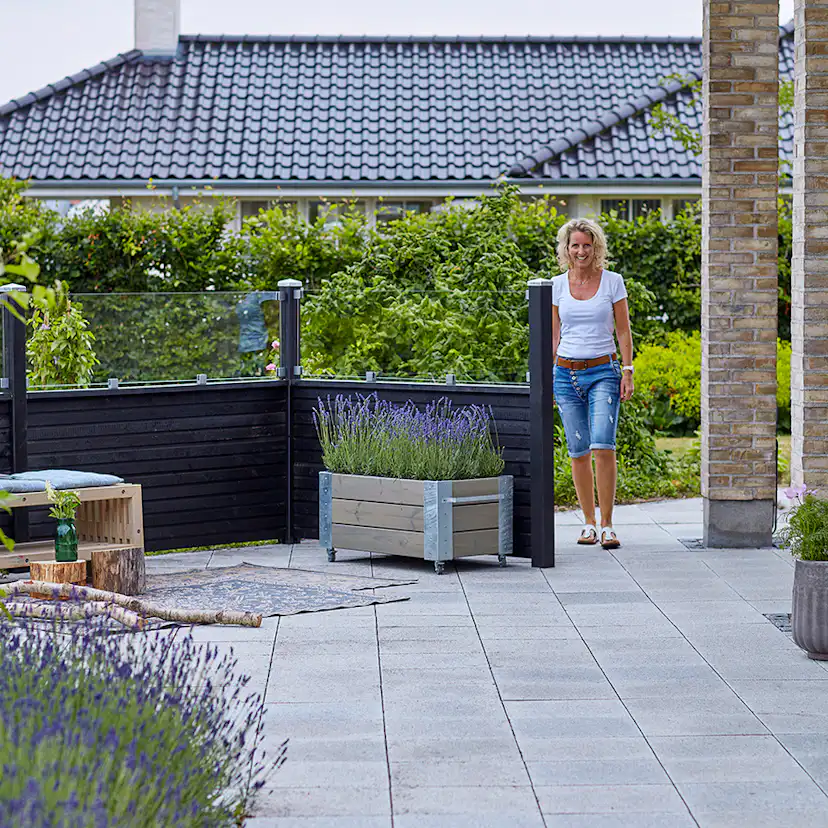 Levegg PLUS Plank med Glass 174x125