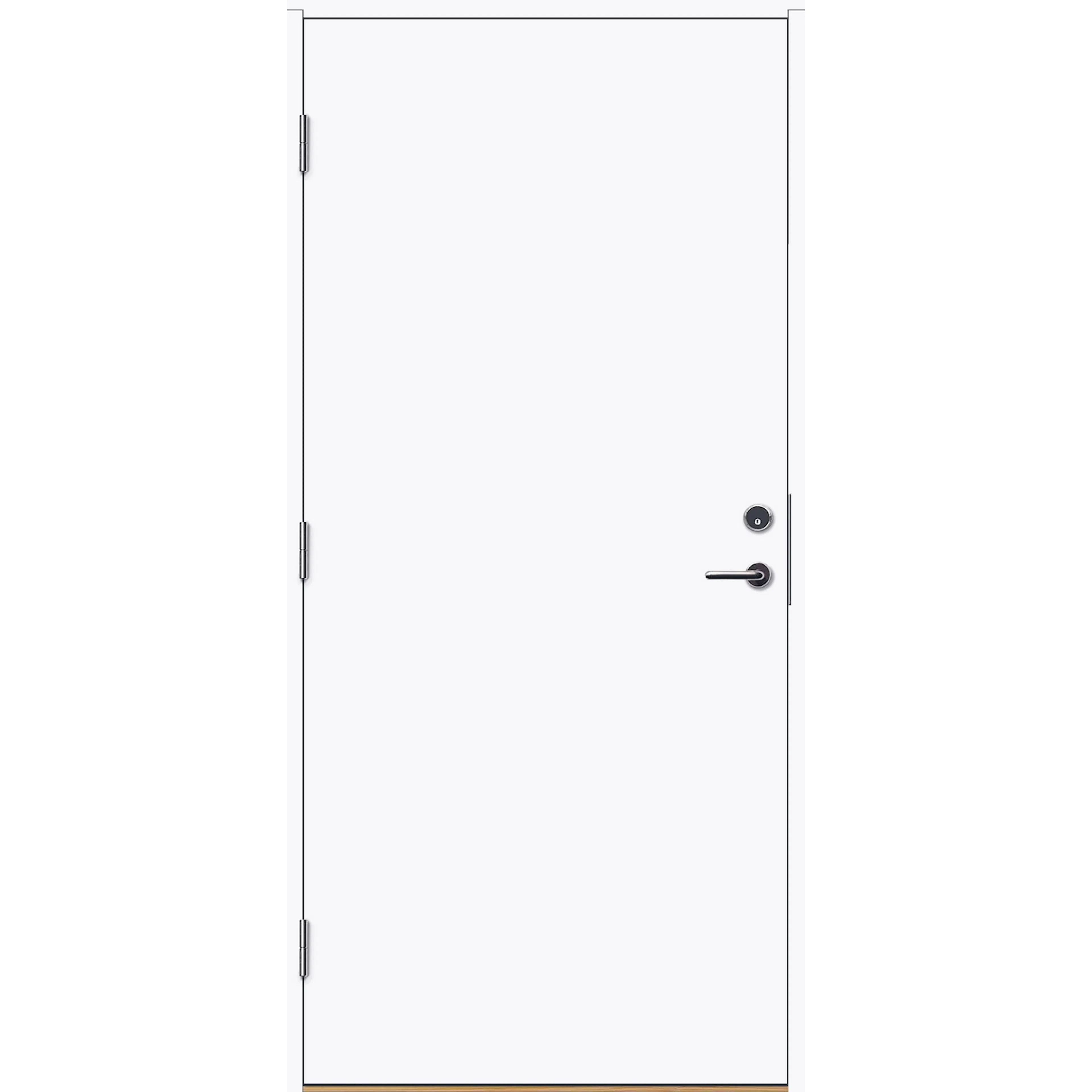 DØR ID EI30/DB35 KLIMA 10X21V KLASS HV BxH: 100x210 cm, Venstre, NCS S-0500-N, Klassisk Hvit