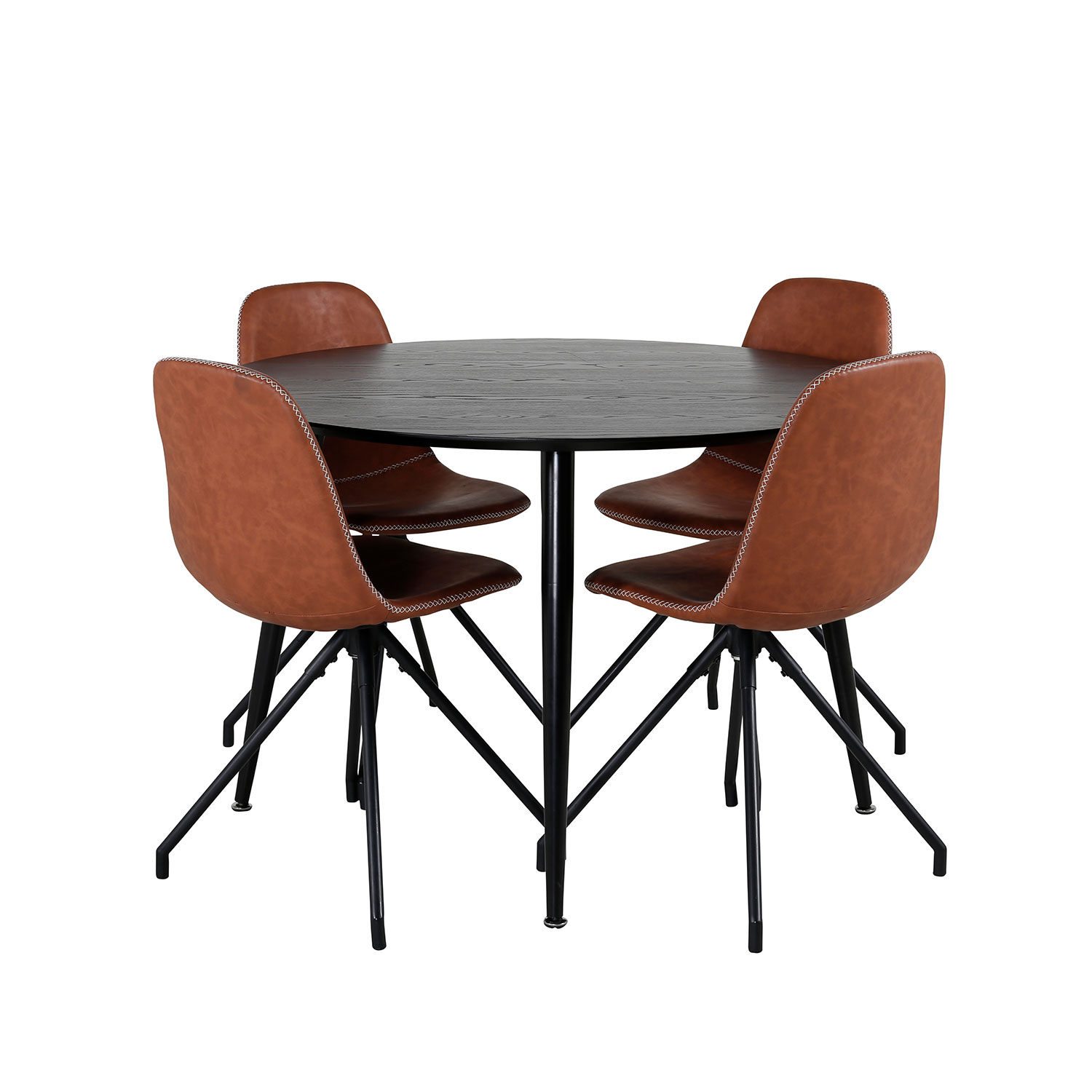 Spisegruppe Venture Home Dipp med 4 Polar Spin Stoler