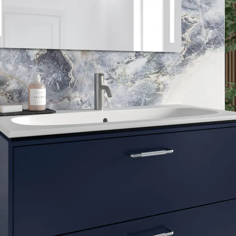 Servantskap Ifö Sense Art Smal Design 90 med 2 Skuffer