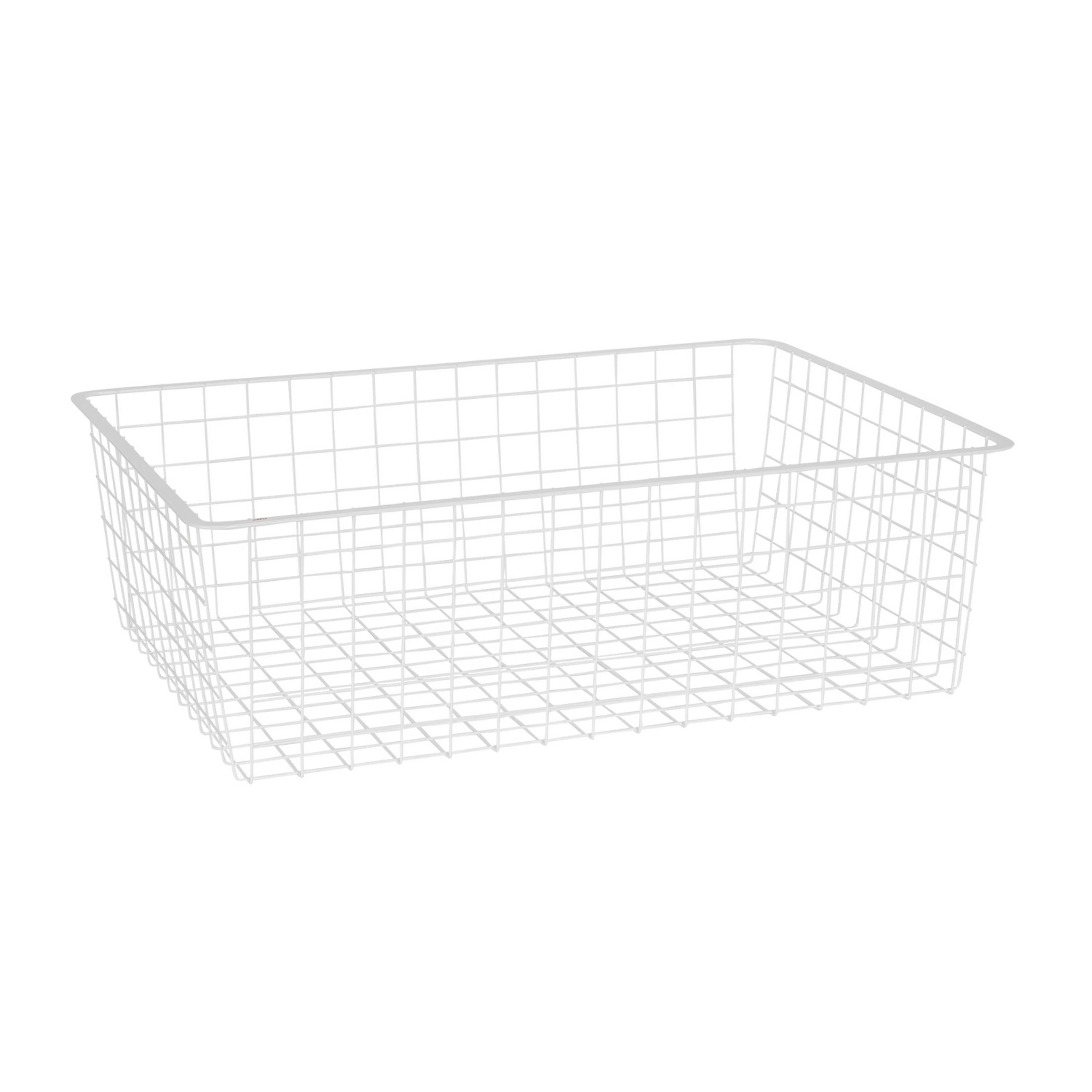 TRÅDKURV UTTREKSRAM 60X40X18 HV Hvit, BxDxH: 580x427x185 mm