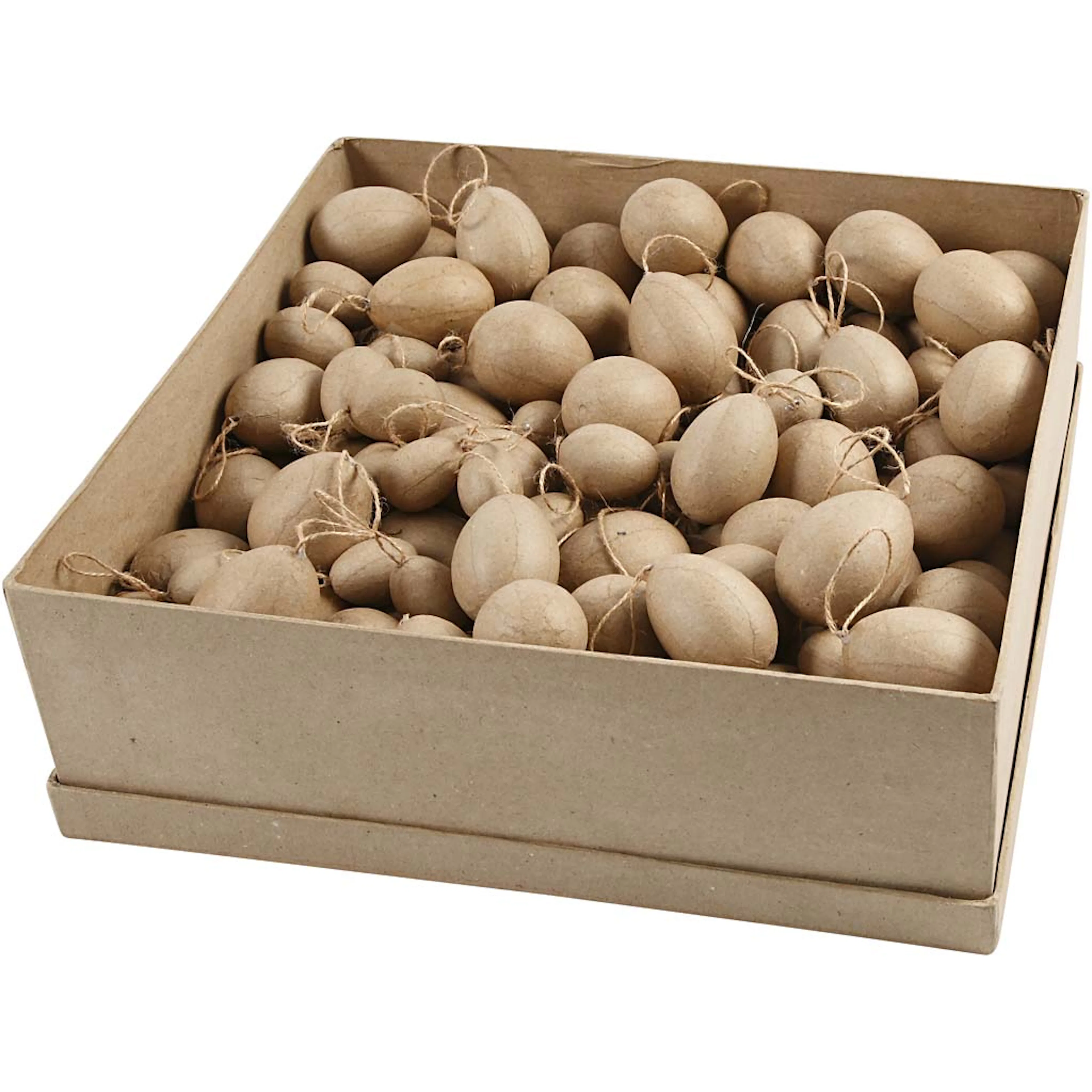 Egg Creativ Company Pappmaché H3-4-5-6 cm 140 St/1 Pk
