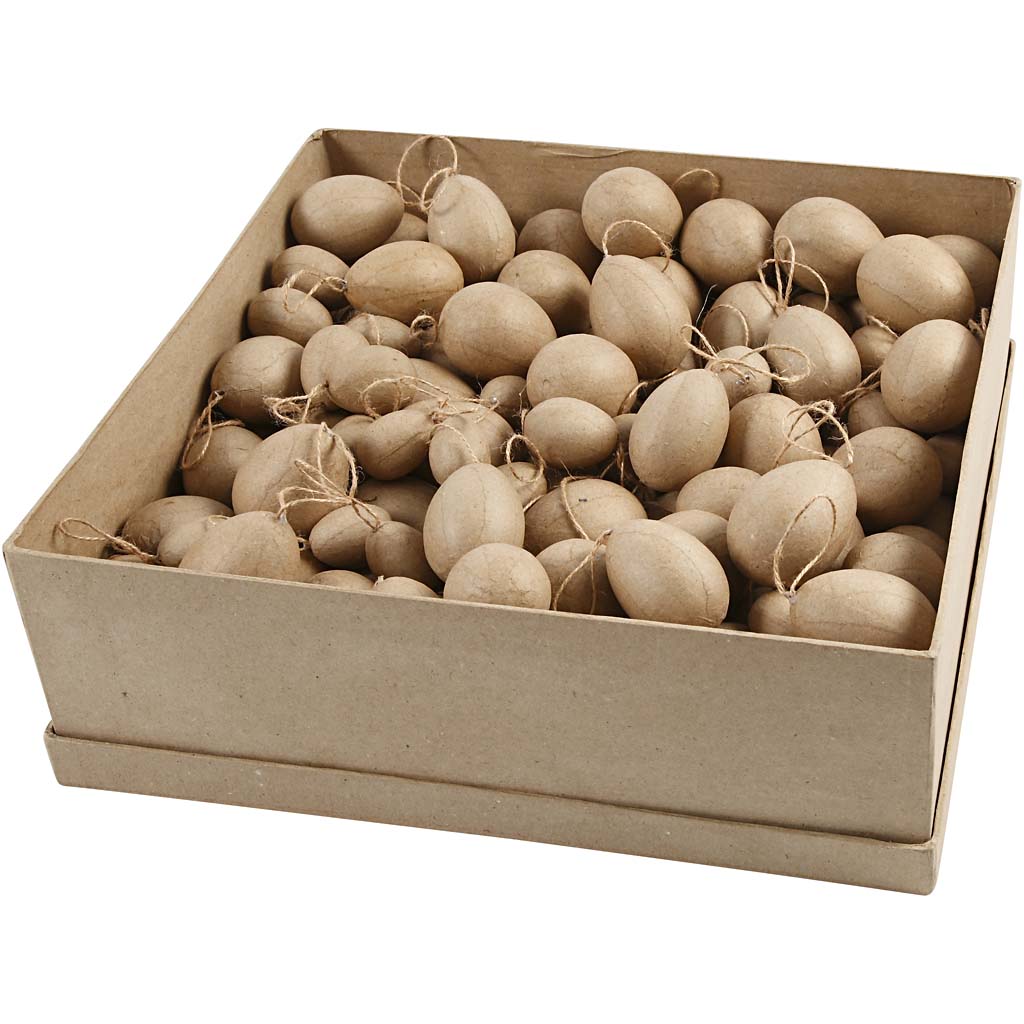 Egg Creativ Company Pappmaché H3-4-5-6 cm 140 St/1 Pk