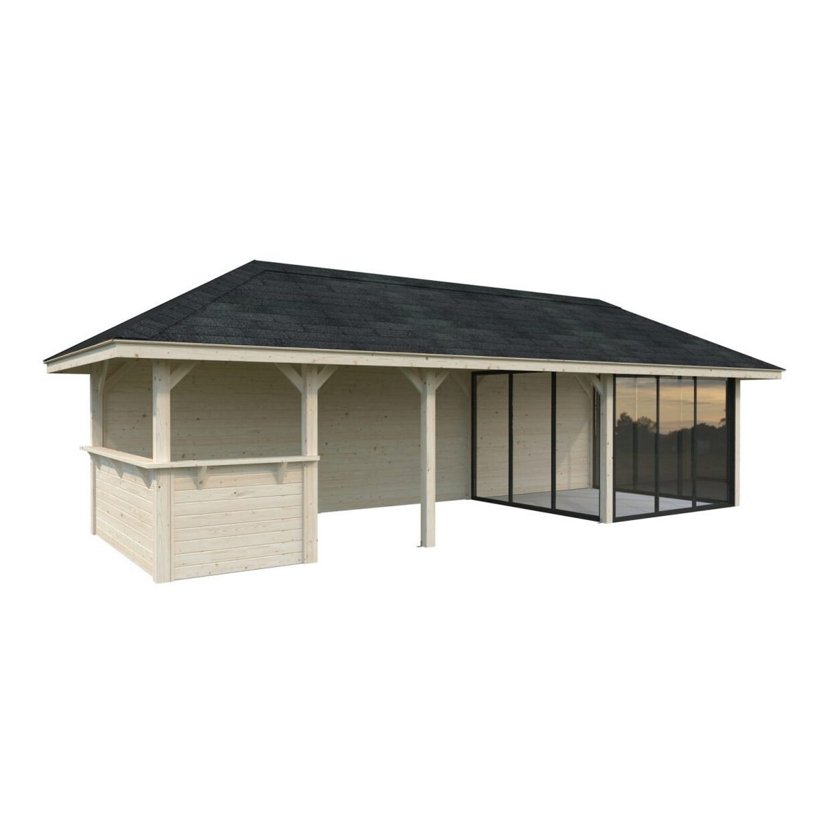 Hagestue Palmako Bianca 24,9 m2 Sett 216 Slide