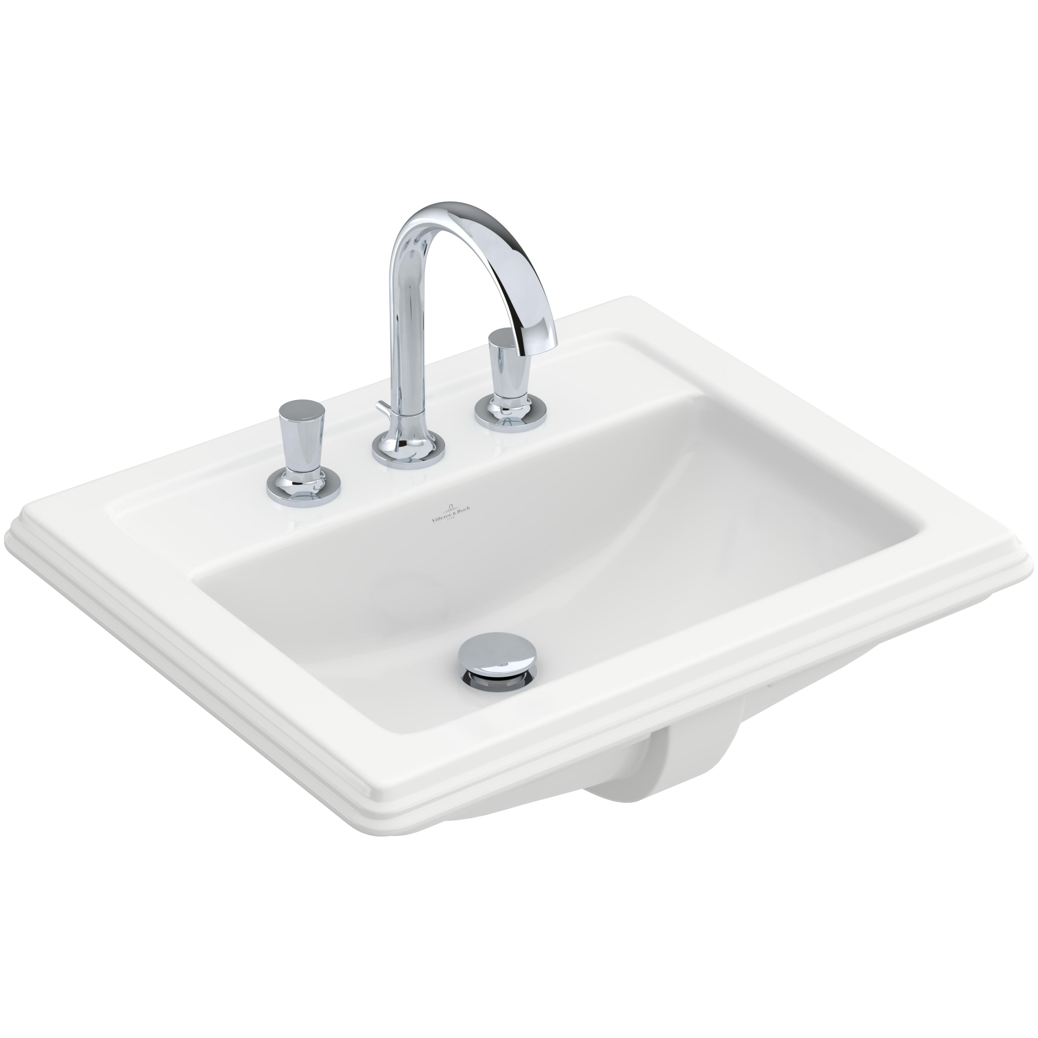 Tvättställ Villeroy & Boch Hommage Inbyggt 630 mm Med Bräddavlopp