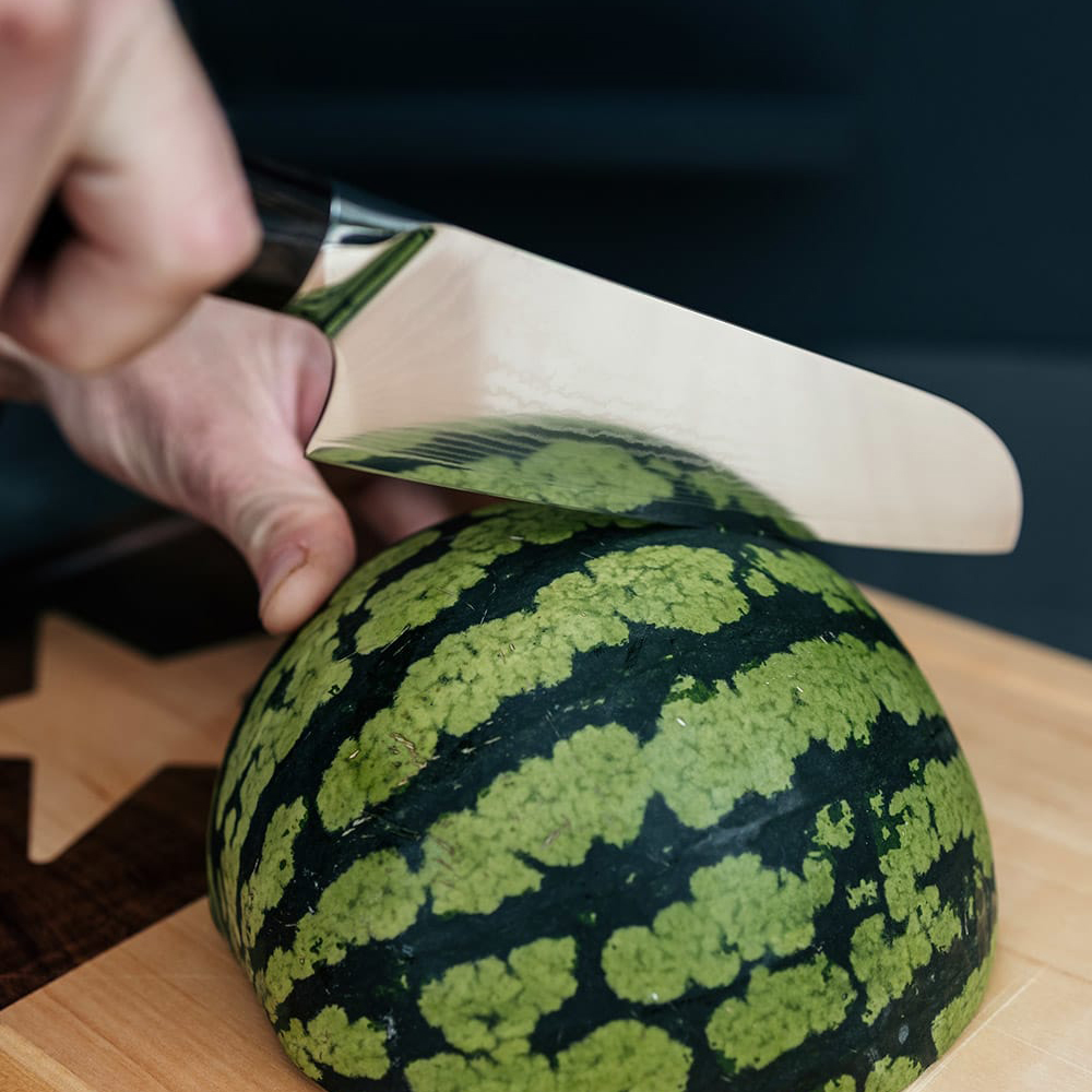 Santoku-kniv Pepper Damascus VG-10 Pakkawood