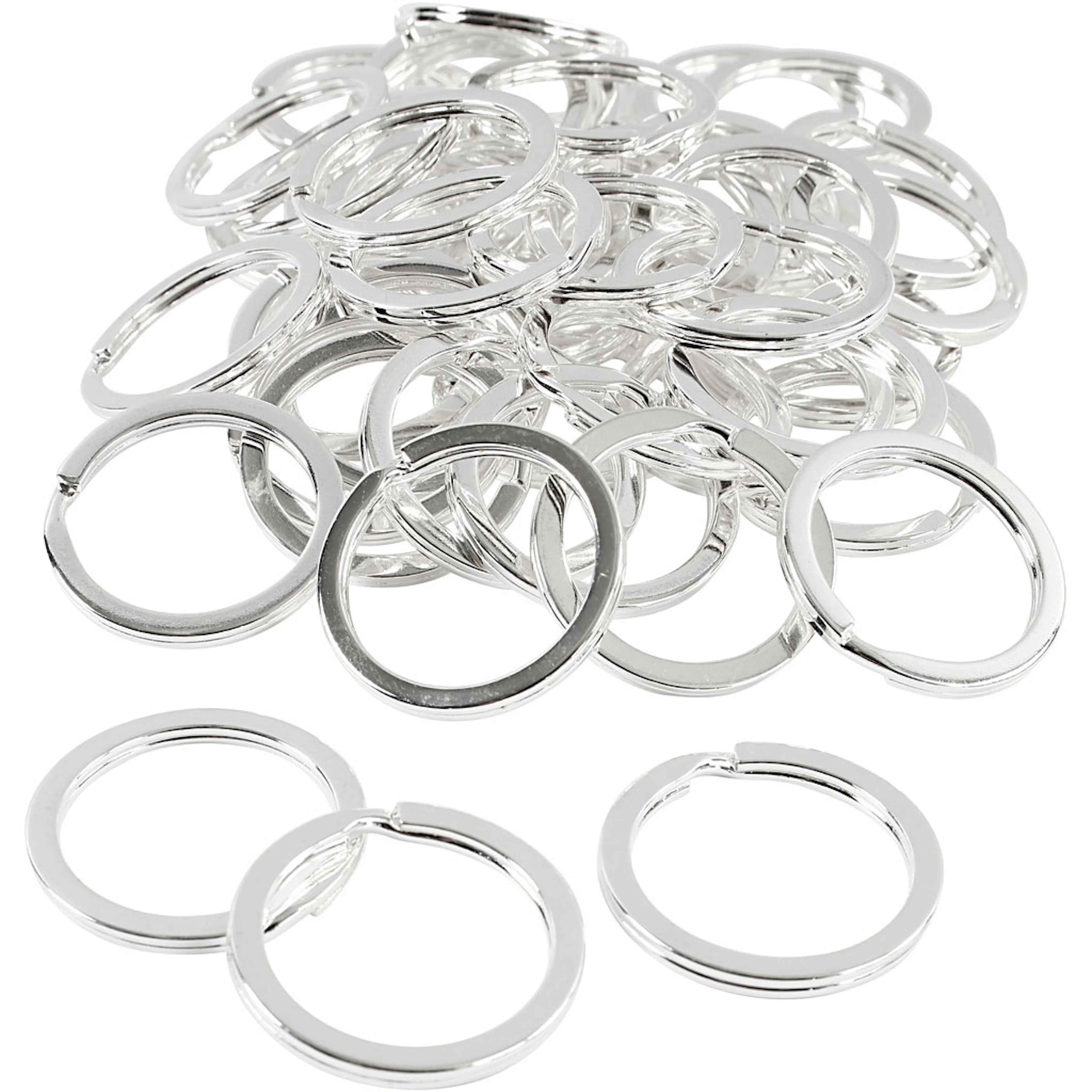 Nøkkelring Creativ Company Forsølvet D28 mm 1 Pk
