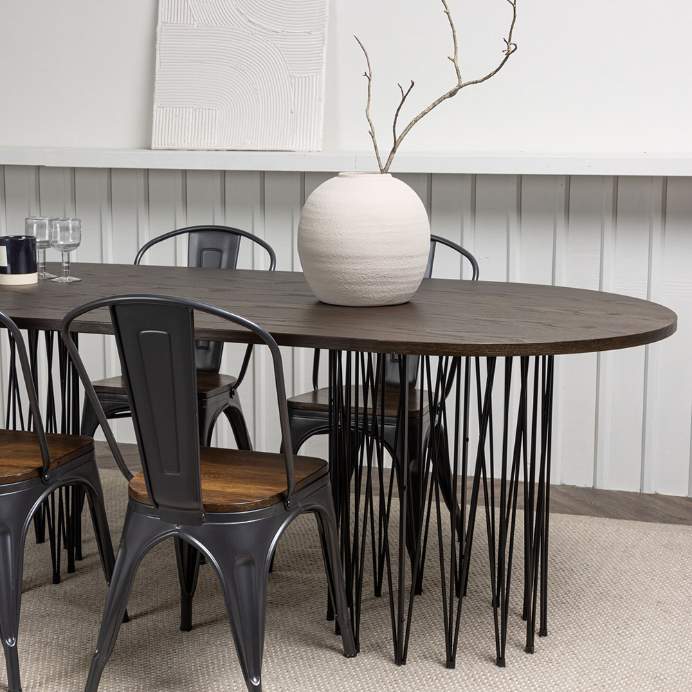 Spisegruppe Venture Home Stone med 4 Tempe Stoler