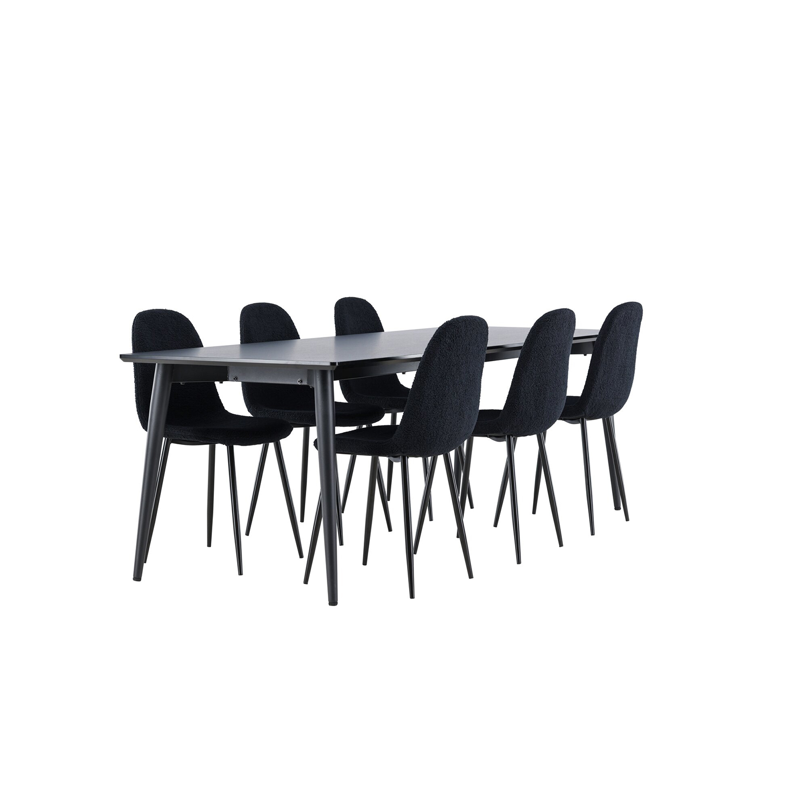 Spisegruppe Venture Home Ellis 230 med 6 stk Polar Stoler Teddy