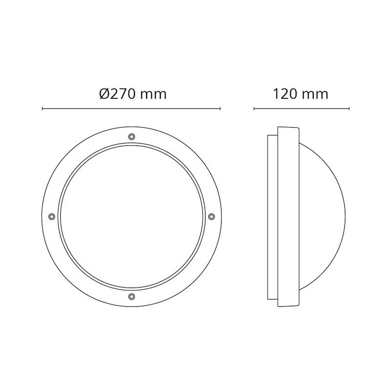 Tak/Vegglampe SG ARMATUREN Primo Hvit E27