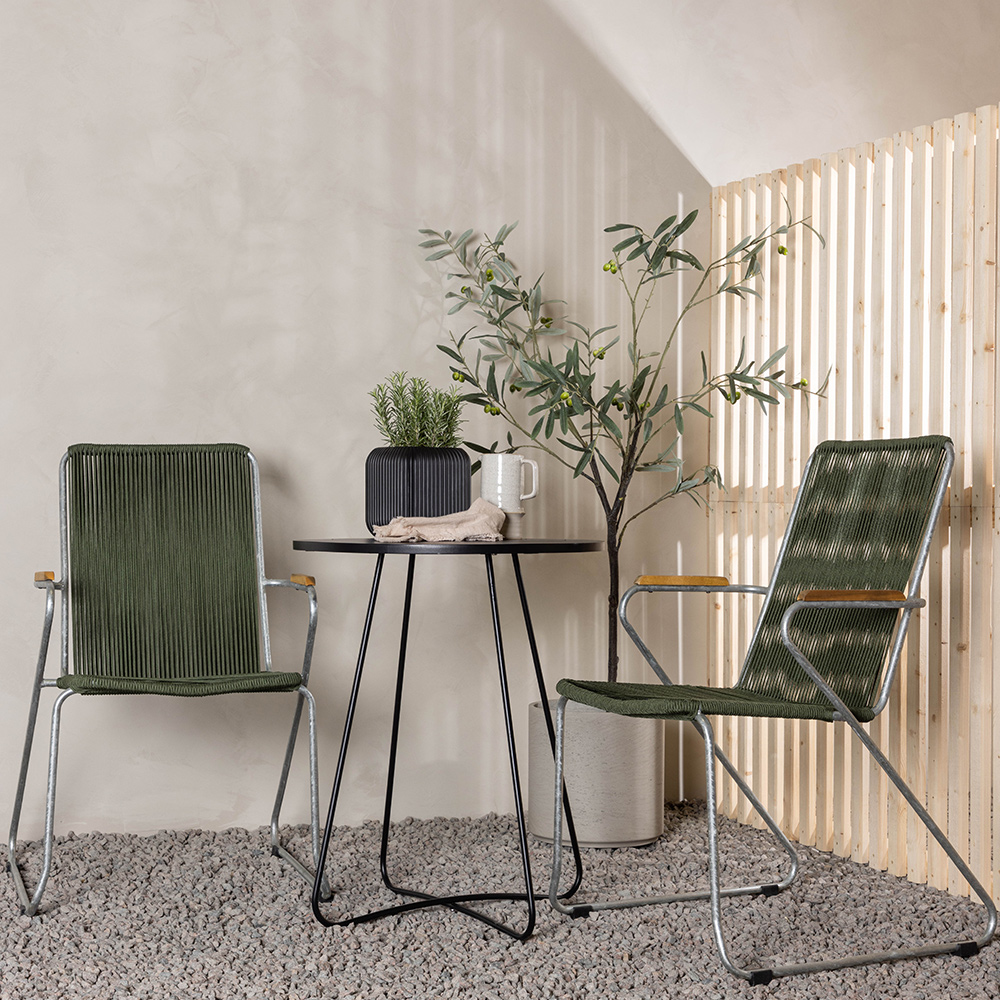 Cafégruppe Venture Home Bacong Bord med 2 Bois Stoler