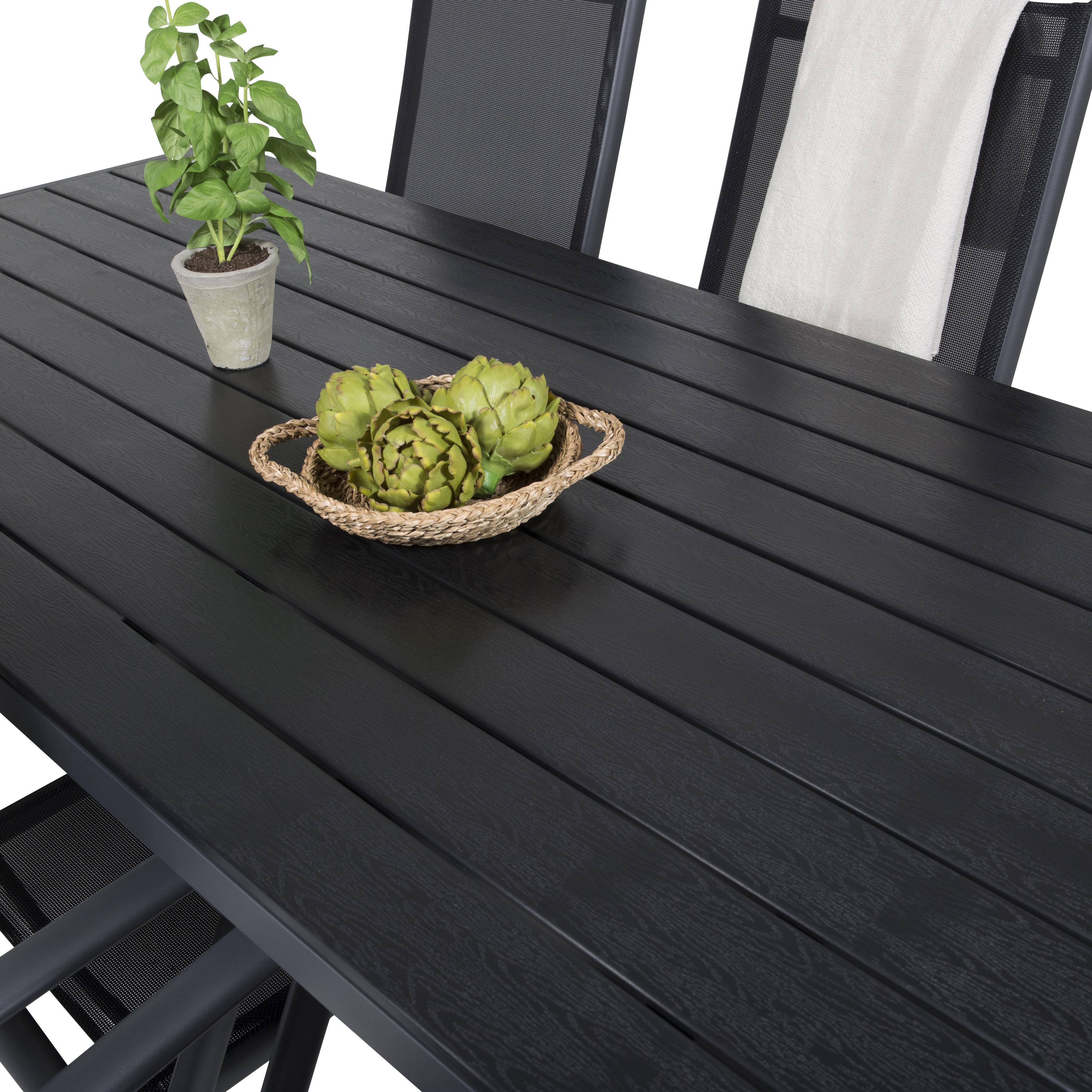 Spisegruppe Venture Home Bront 205 med 6 Bront Spisestoler
