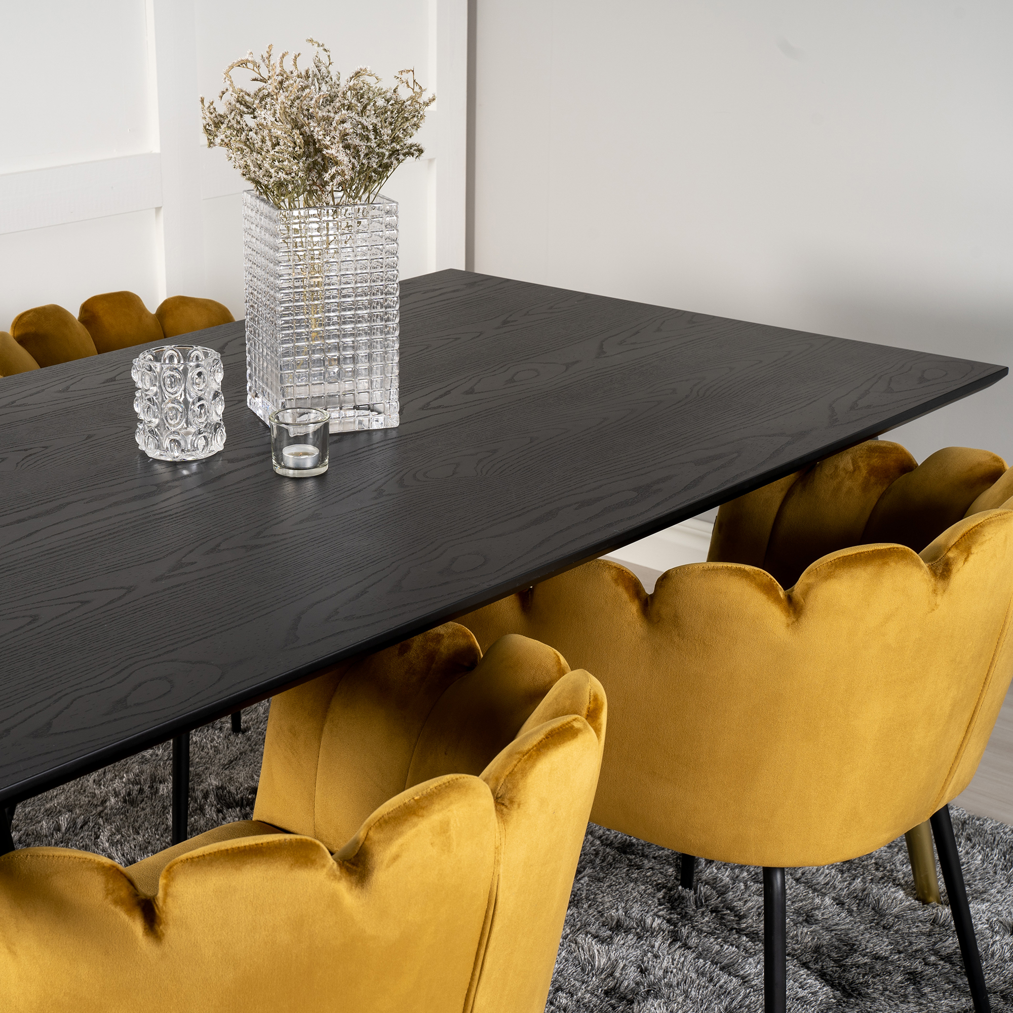 Spisegruppe furniture/fashion Disa med 4 Limhamn Rektangulært Stoler