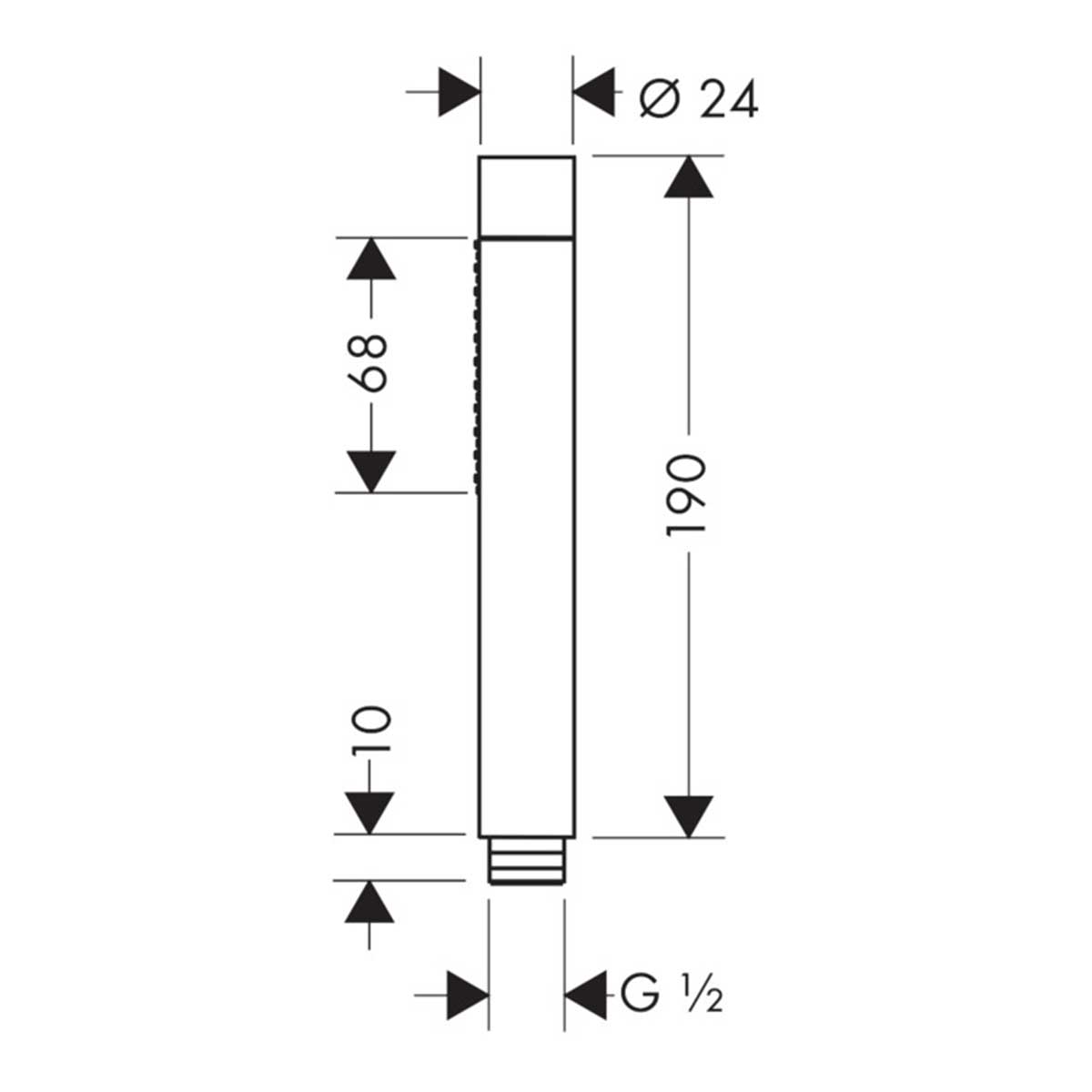 Pinnhanddusch Axor Starck 2jet