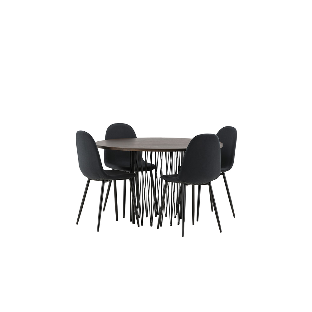 Spisegruppe furniture/fashion Stone med 4 Polar Stoler