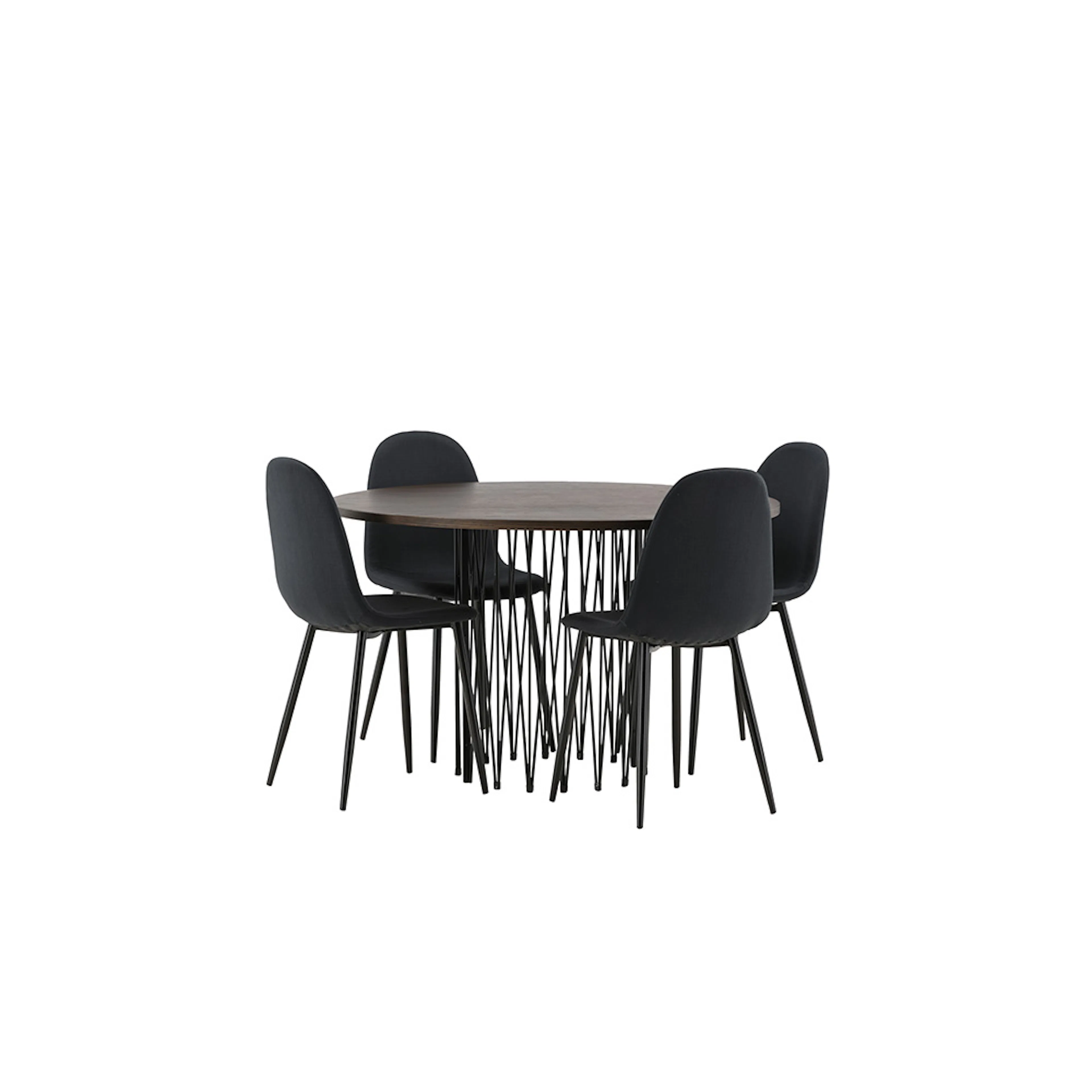 Spisegruppe furniture/fashion Stone med 4 Polar Stoler