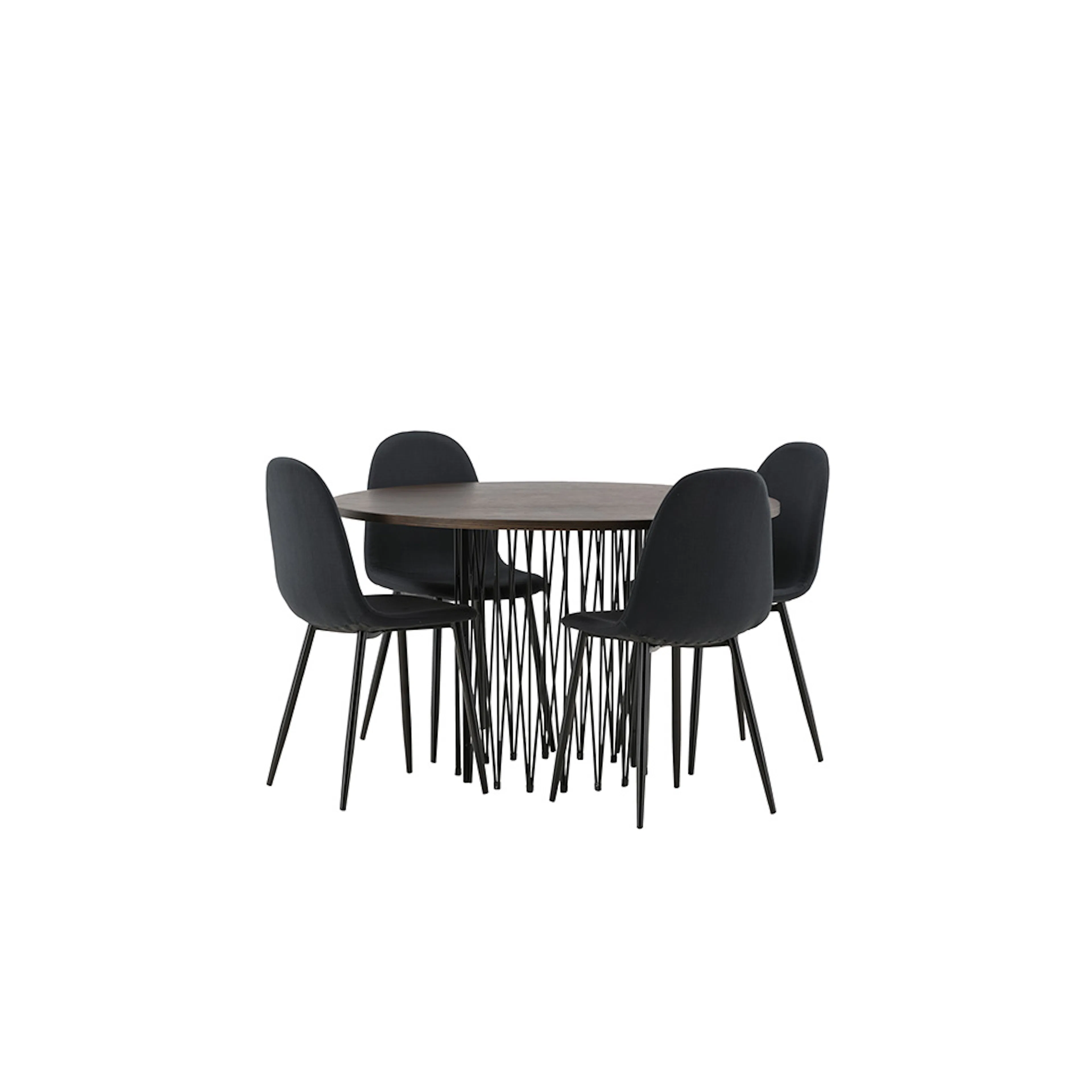 Spisegruppe furniture/fashion Stone med 4 Polar Stoler