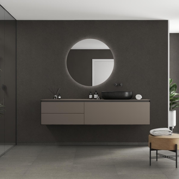 Baderomspanel Fibo 4003-M10 Grey Terrazzo