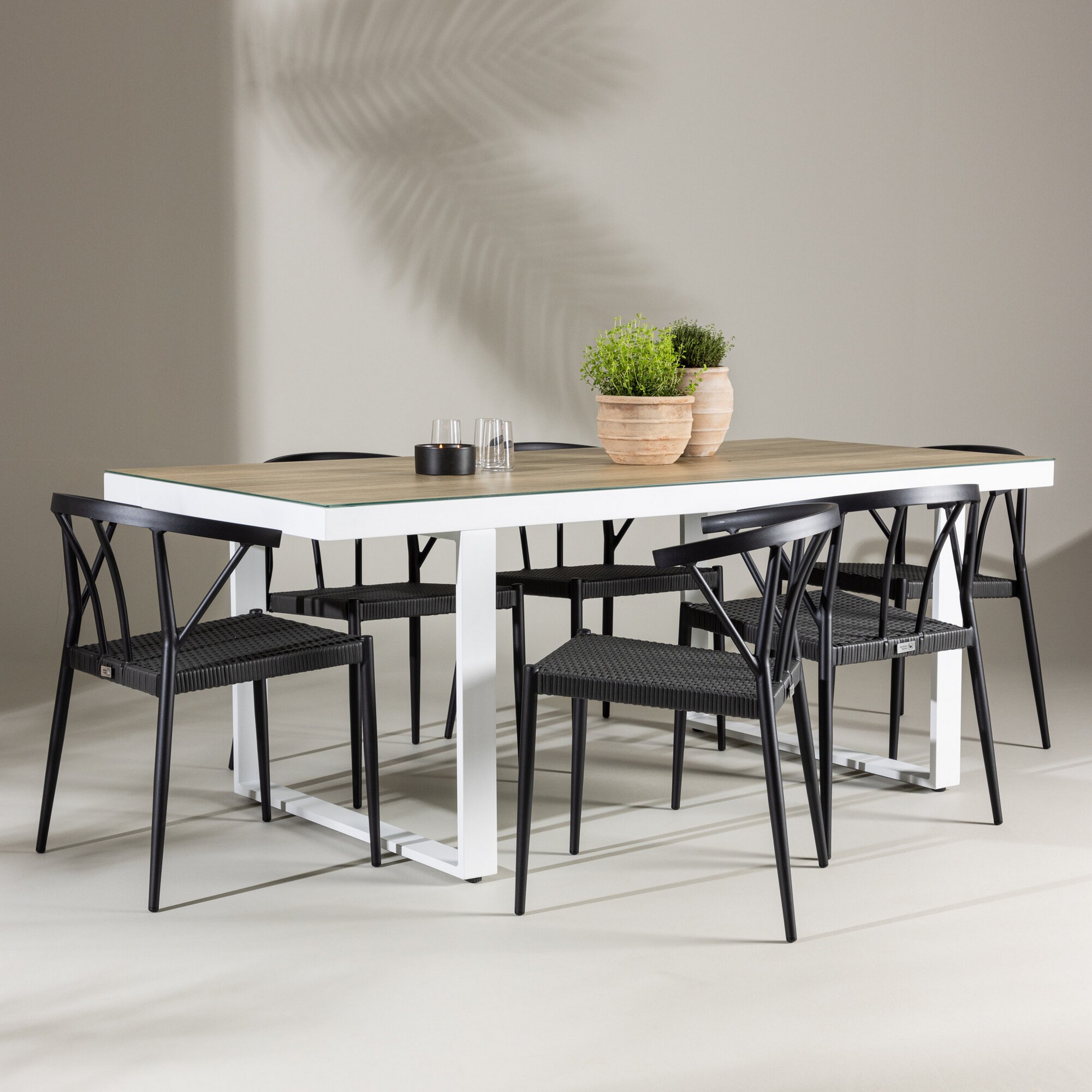 Hagegruppe Venture Home Merlo med 6 Stina Stoler