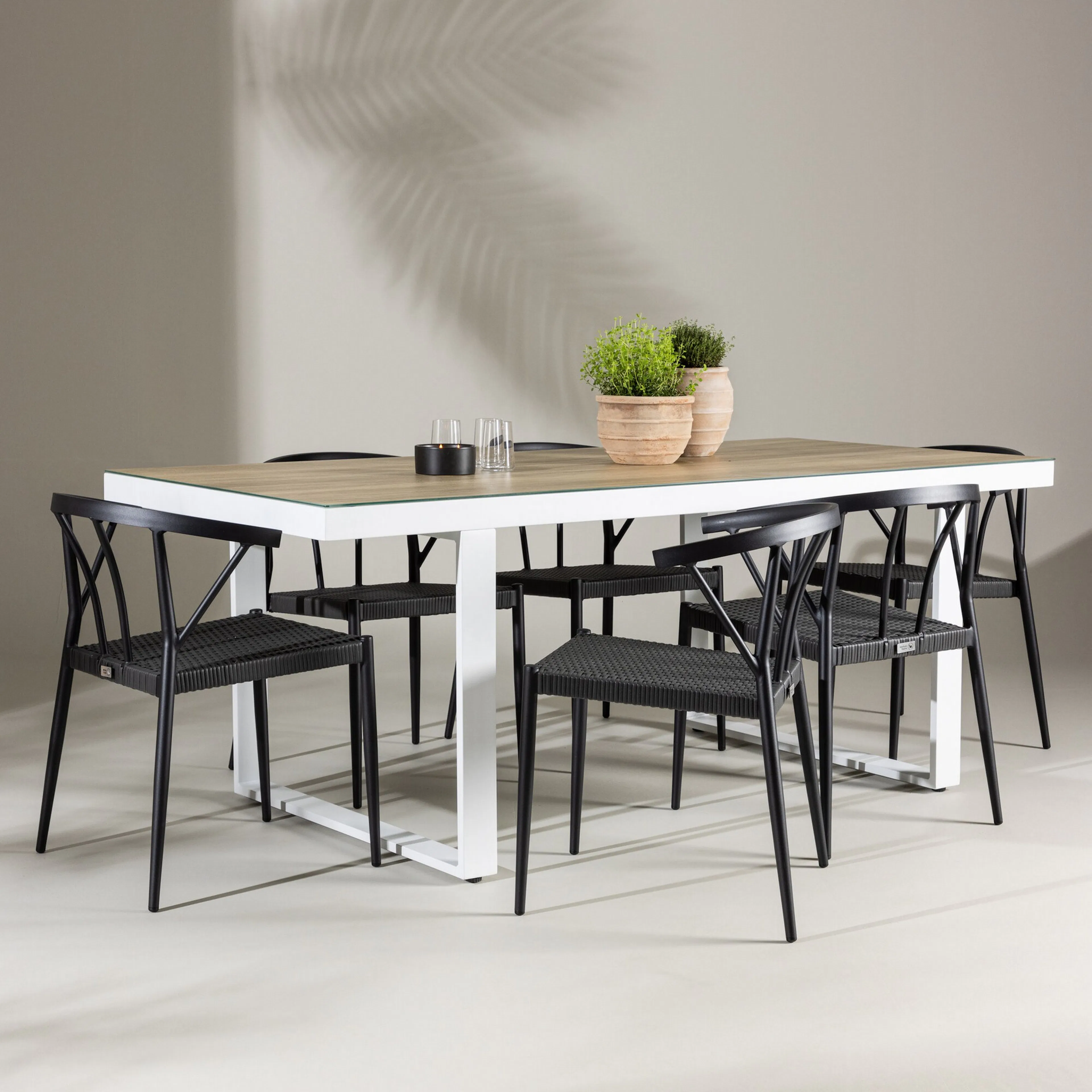 Hagegruppe Venture Home Merlo med 6 Stina Stoler