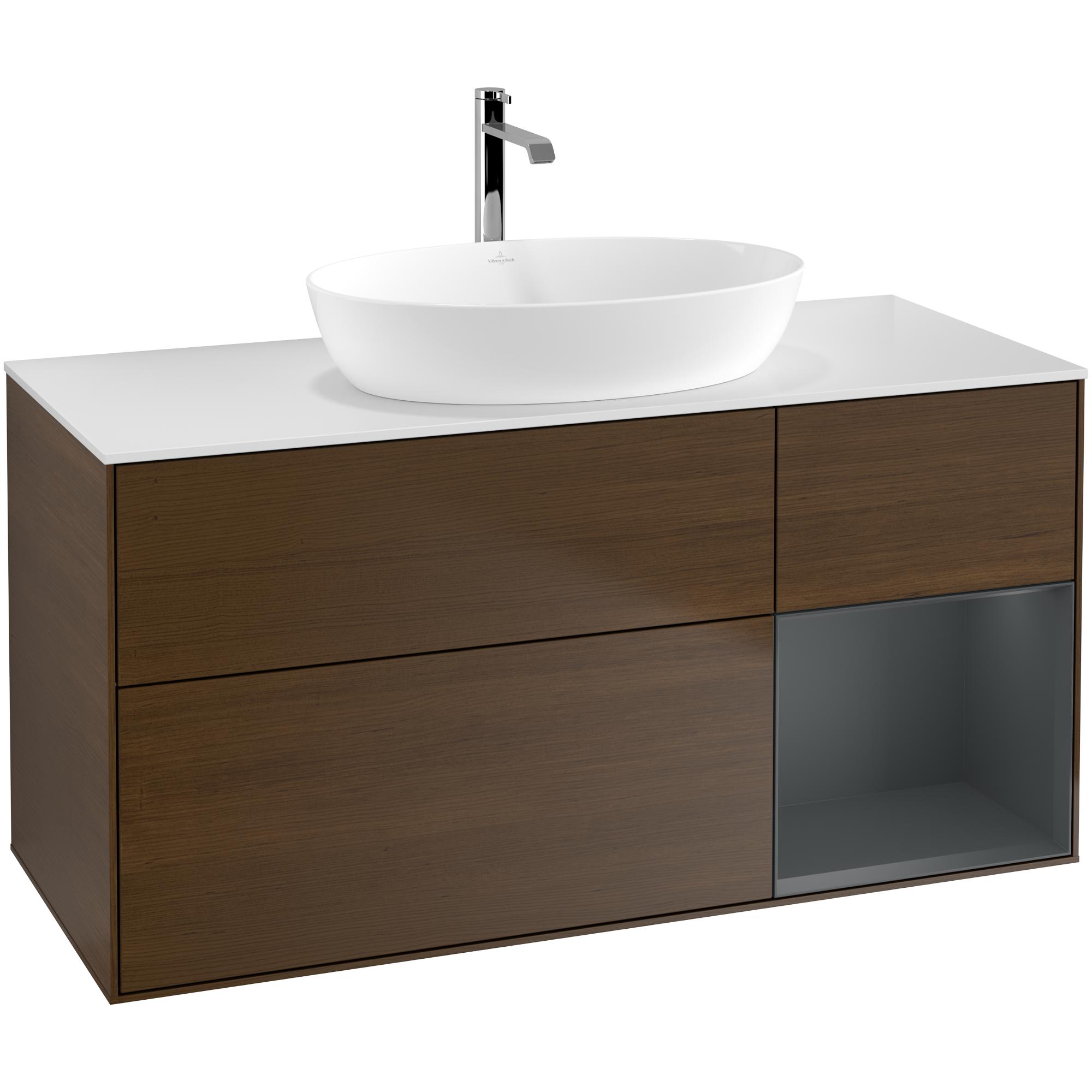 Tvättställsskåp Villeroy & Boch Finion med 3 Lådor Hylla och Bänkskiva för Fristående Tvättställ från Artis & Collaro
