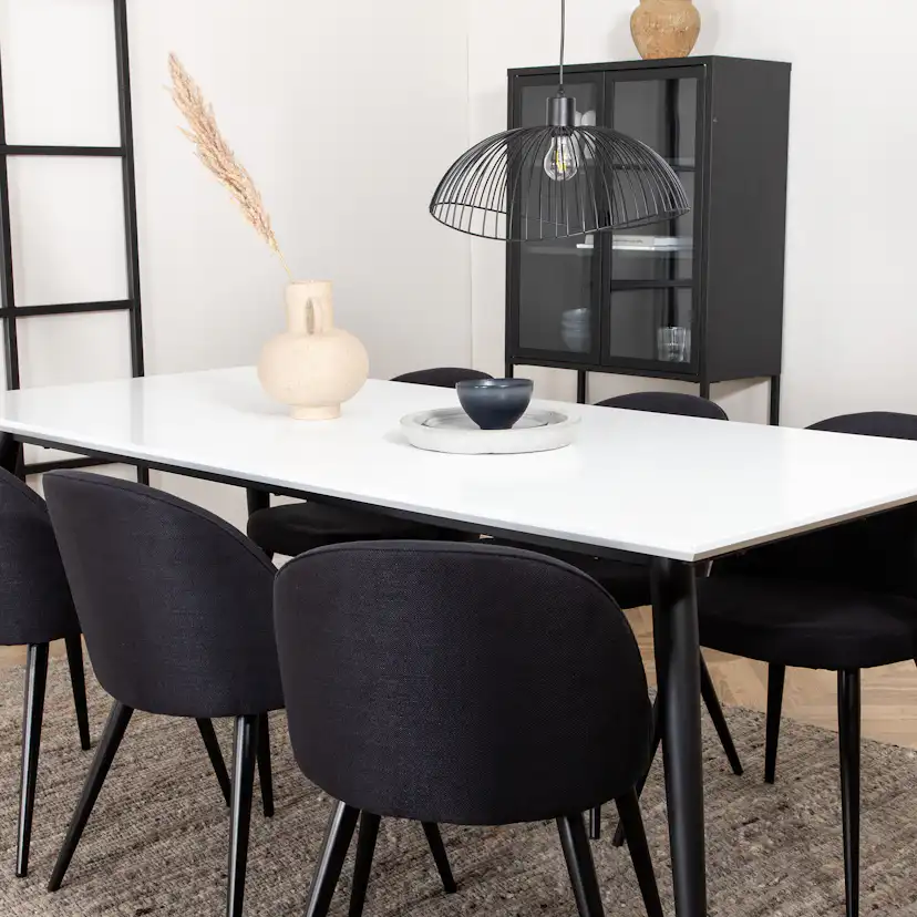 Spisegruppe Venture Home Jolie med 6 Valentina Stoler