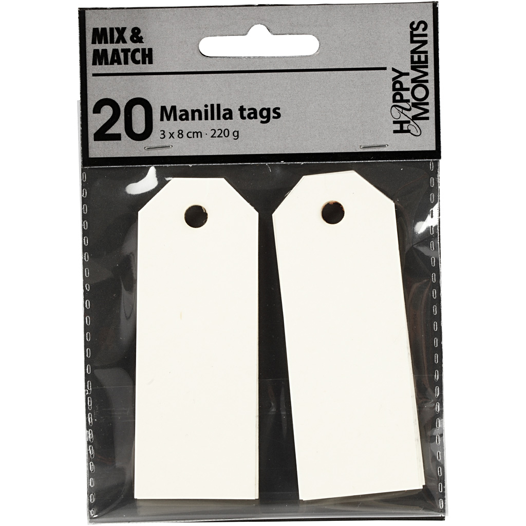 Manillamerker Creativ Company Str 3x8 cm 220 g 20 St/1 Pk