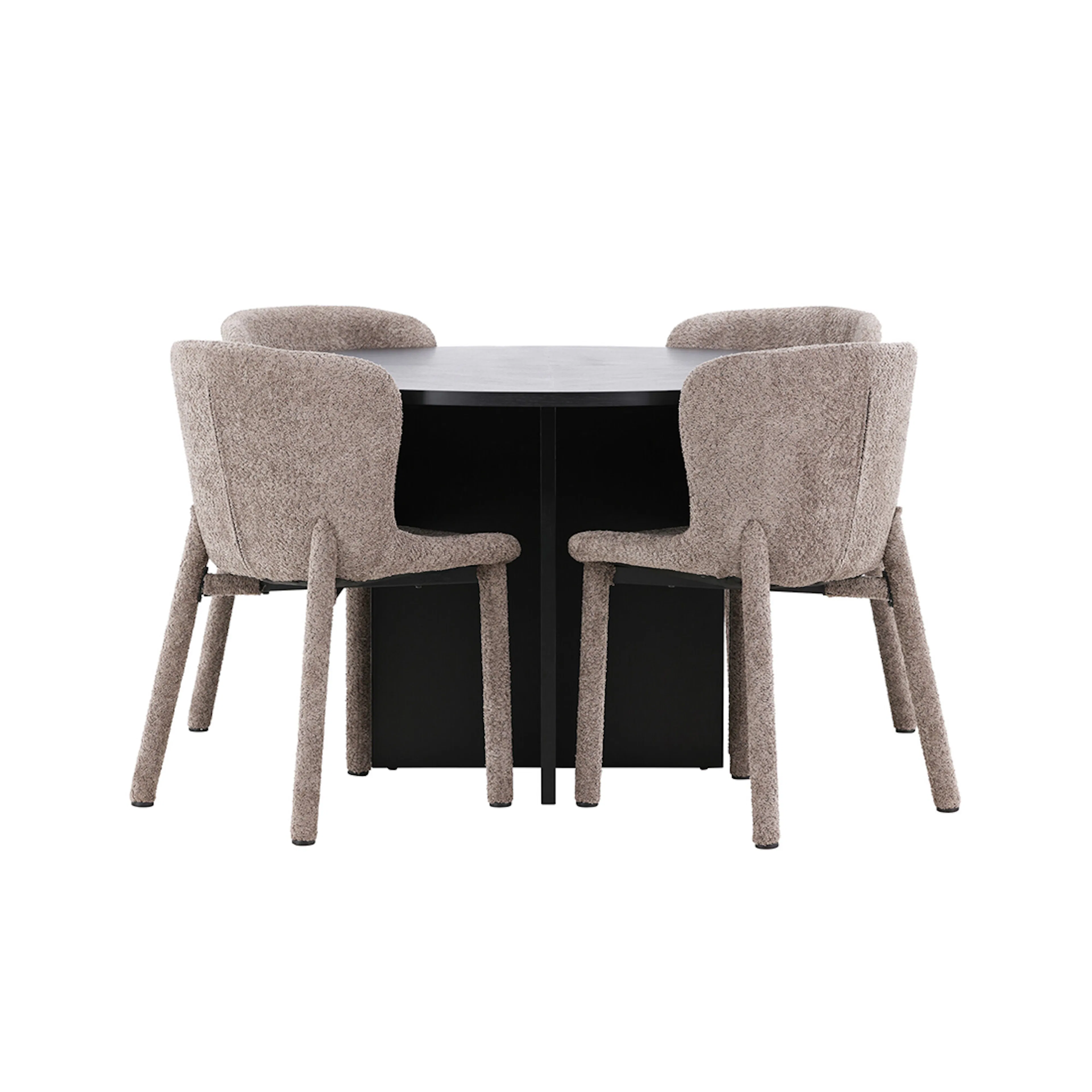 Spisegruppe Venture Home Strada Ø120 cm med 4st Astoria Spisestoler