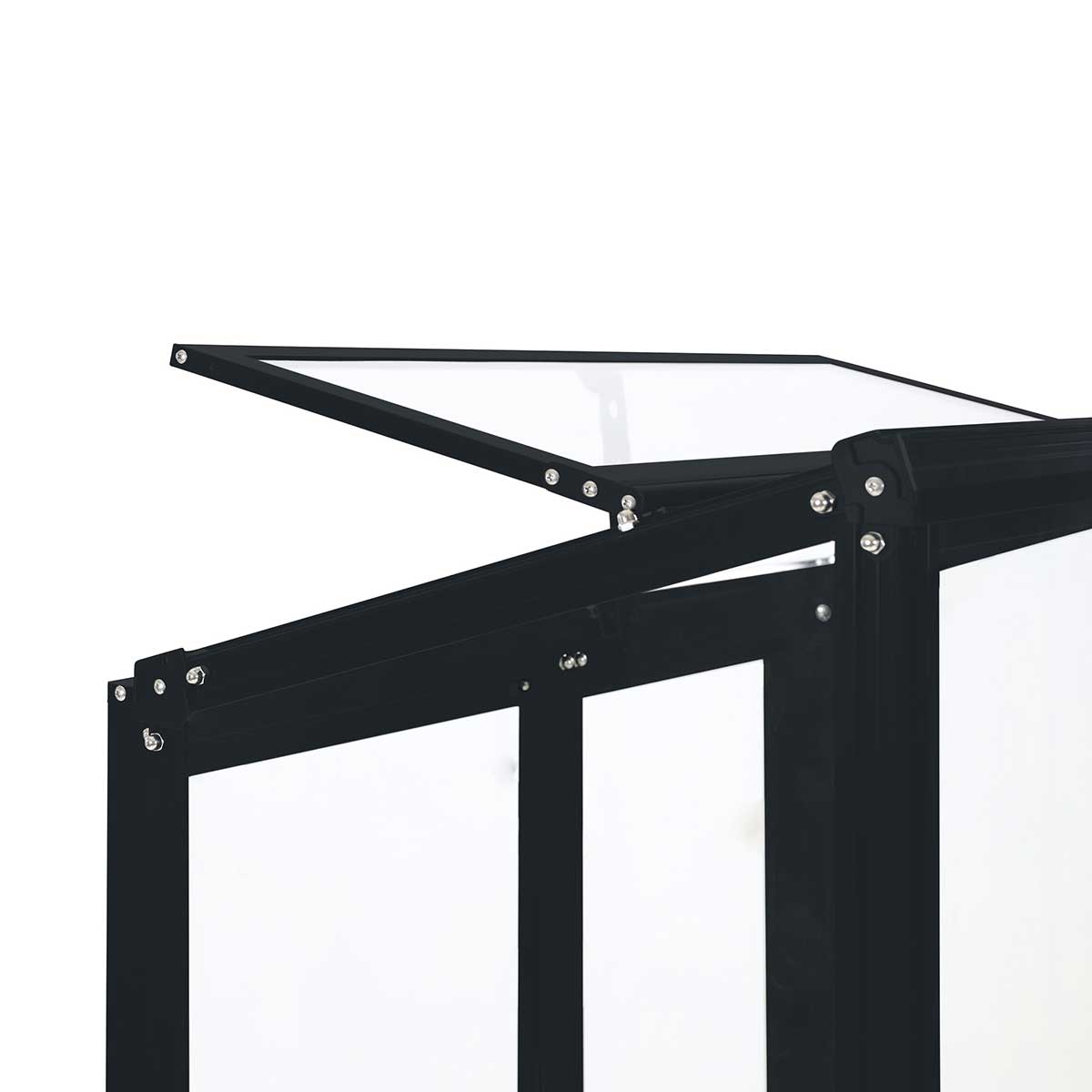 Drivhus Metalcraft 91x51x157 cm Sort Rektangulær