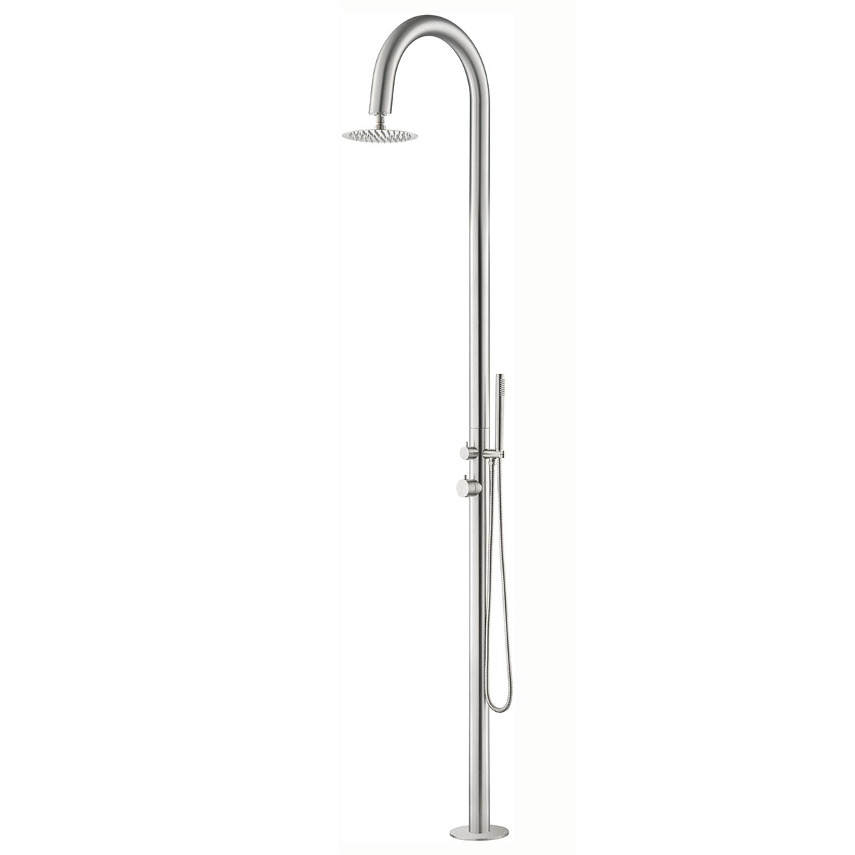 Utedusch Demerx Pure Classic Trädgårdsdusch med Takdusch & Duschhantag
