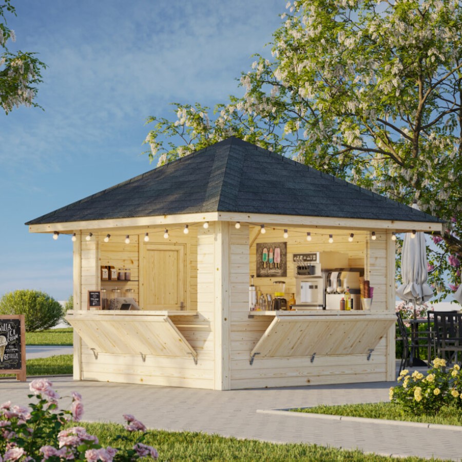 Kiosk Palmako Bianca 8,3 m2 Sett 105