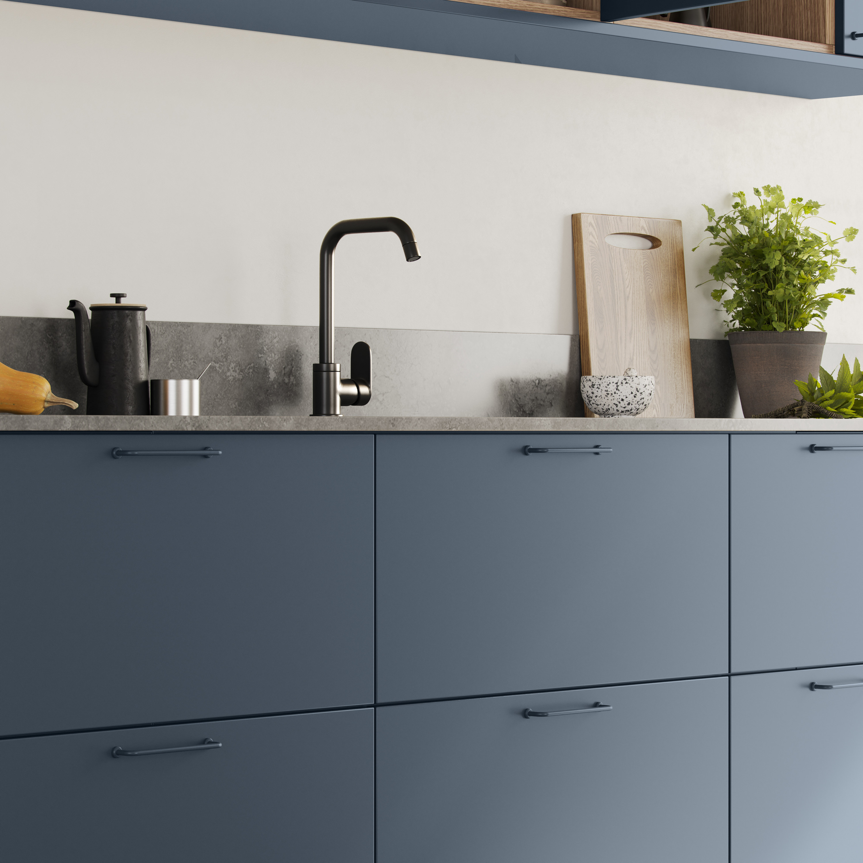 Håndtak Beslag Design Viva Stormblå, 175 mm