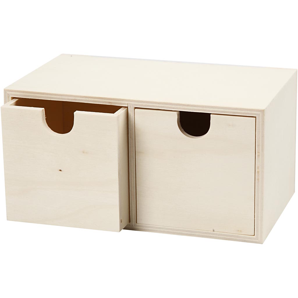 Kommode Creativ Company Str 9,2x17,7 cm 1 stk 2 Skuffer