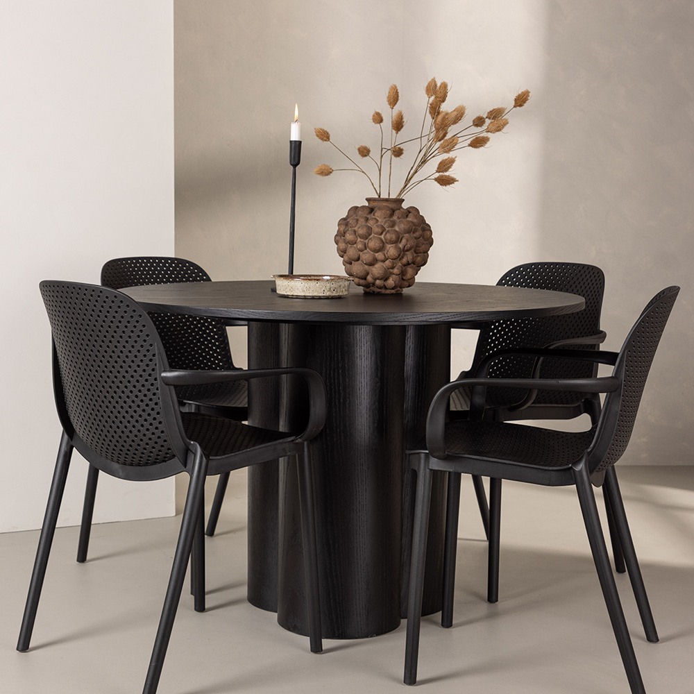 Spisegruppe Venture Home Olivia med 4 Baltimore Stoler