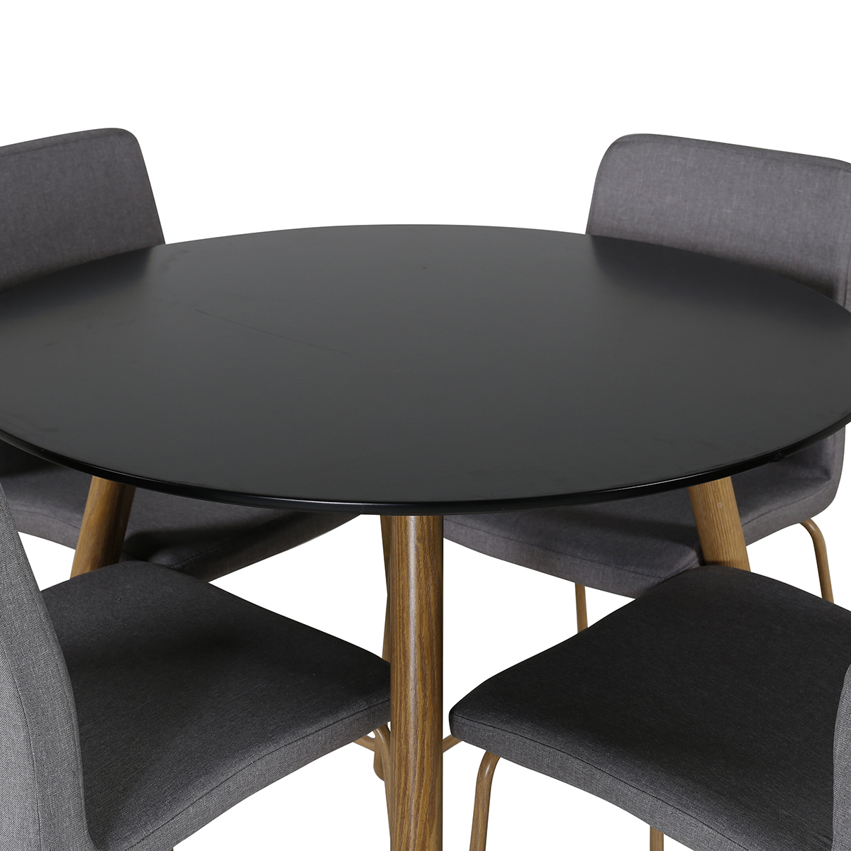 Spisegruppe Venture Home Plaza Ø100 cm med 4st Mace Spisestoler