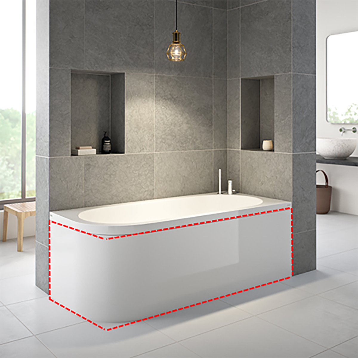 Frontpanel Strømberg Status | badrum - badkar - tillbehor-badkar | KakelKungen