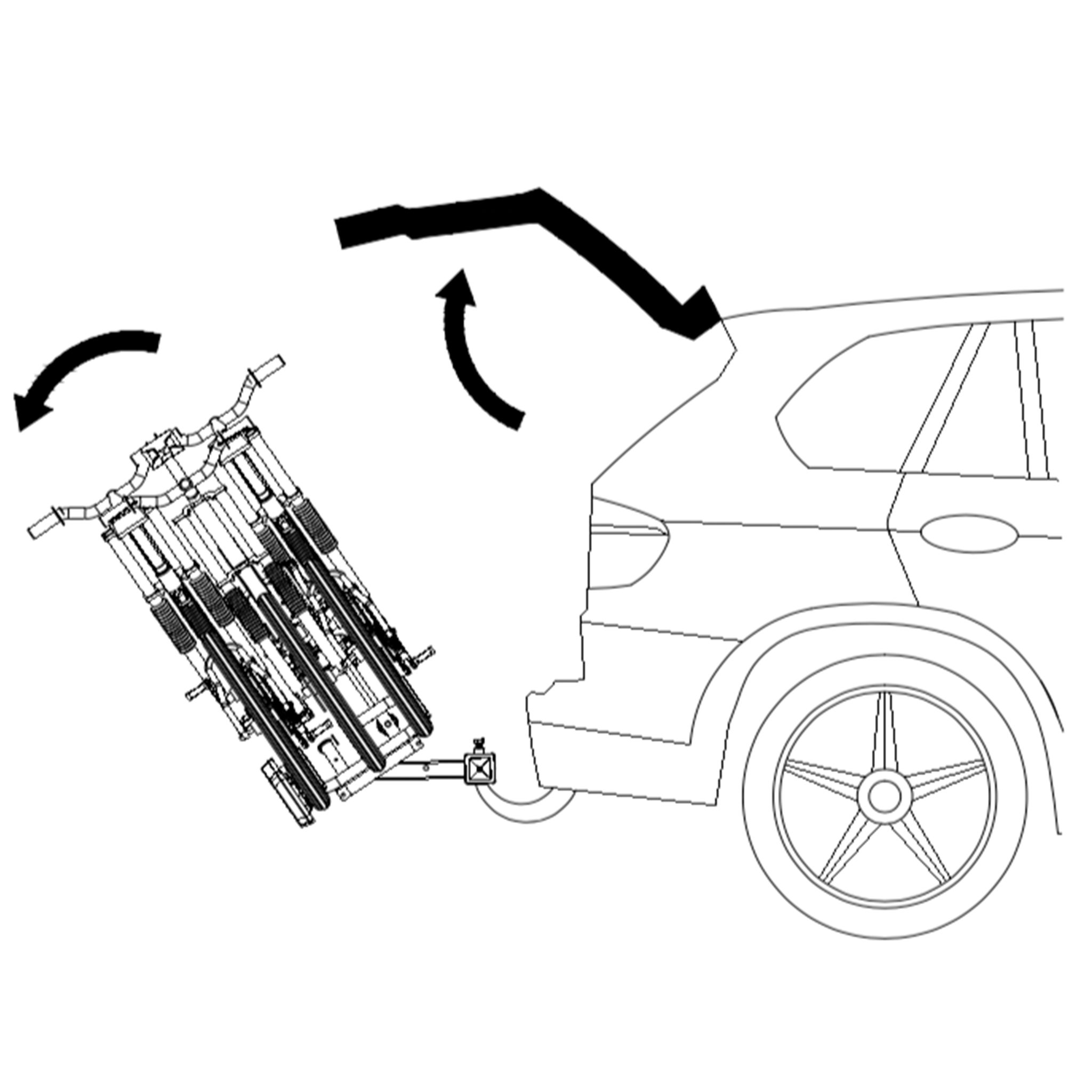 Sykkelholder Metalcraft med Lys 2