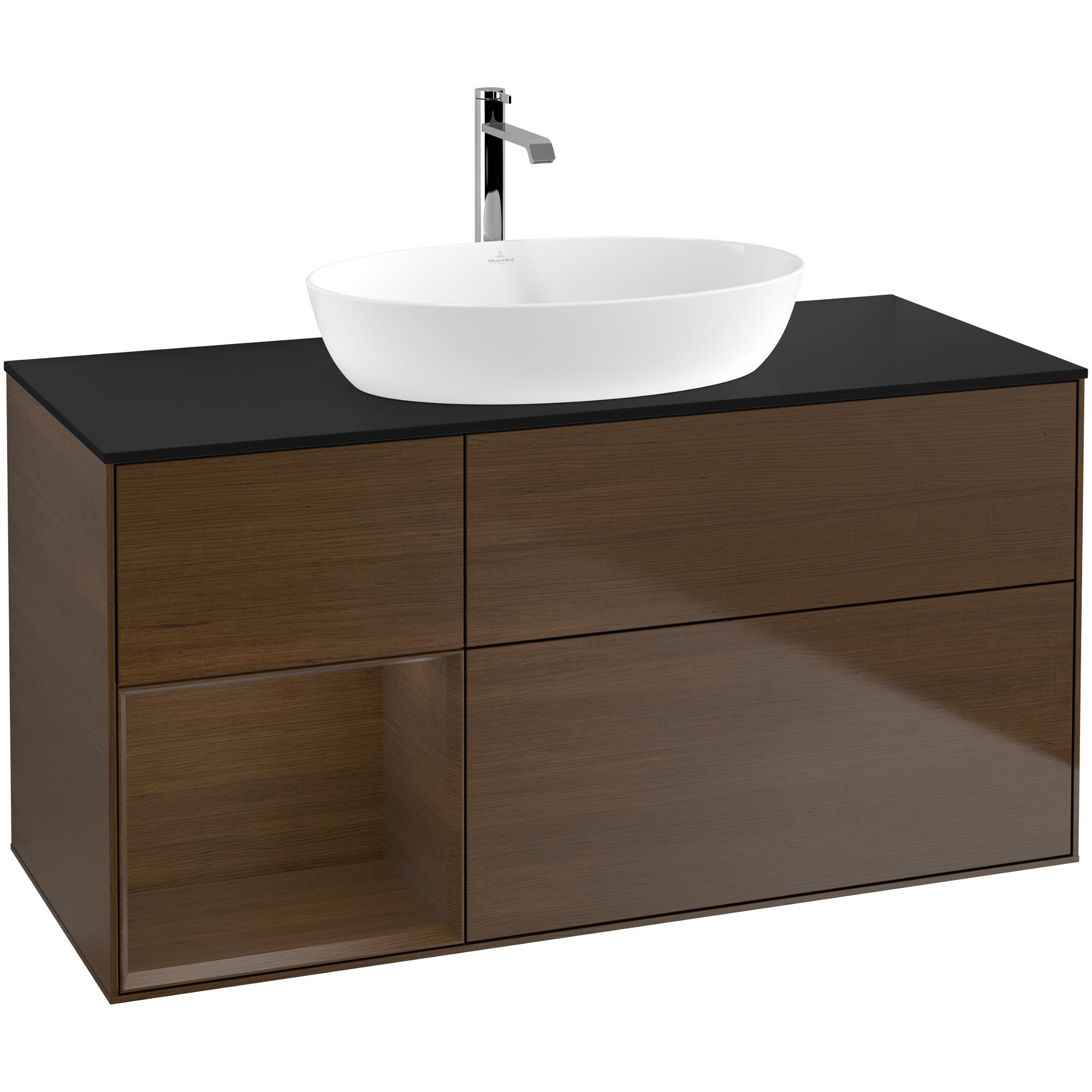 Tv&auml;ttst&auml;llssk&aring;p Villeroy & Boch Finion med 3 L&aring;dor Hylla och B&auml;nkskiva f&ouml;r Frist&aring;ende Tv&auml;ttst&auml;ll fr&aring;n Artis & Collaro