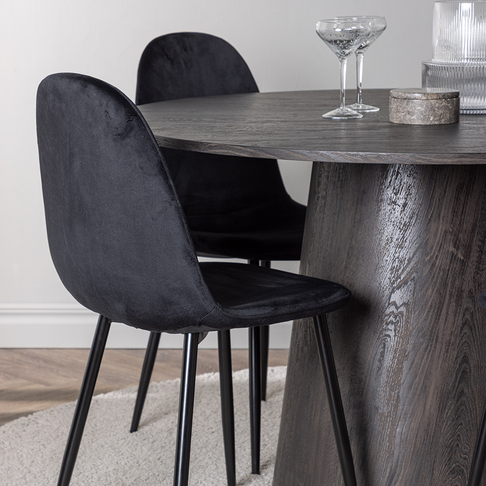 Spisegruppe Venture Home Lanzo Ø120 cm med 4 stk Polar Stoler