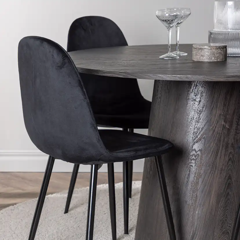 Spisegruppe Venture Home Lanzo Ø120 cm med 4 stk Polar Stoler
