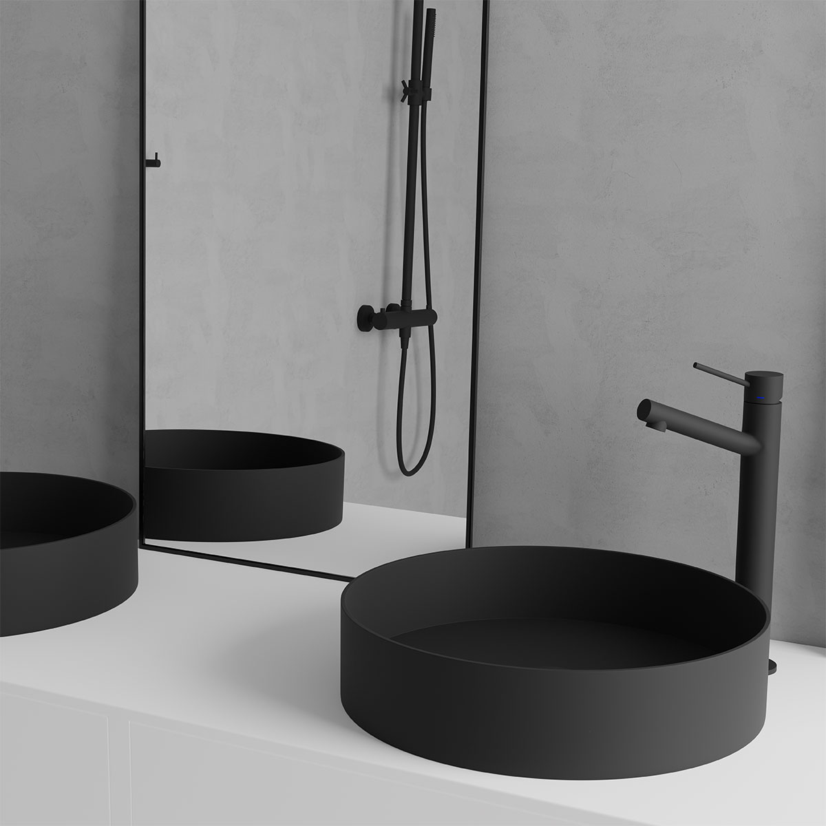 Tvättställsblandare Scandtap Steel Vector High