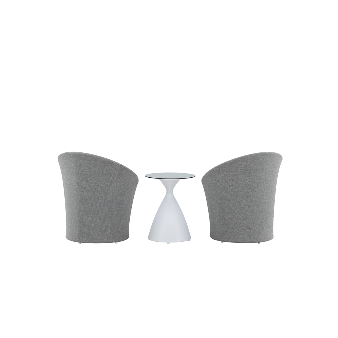 Spoga, Lounge Set, White, Grey Loungesett Venture Home Spoga