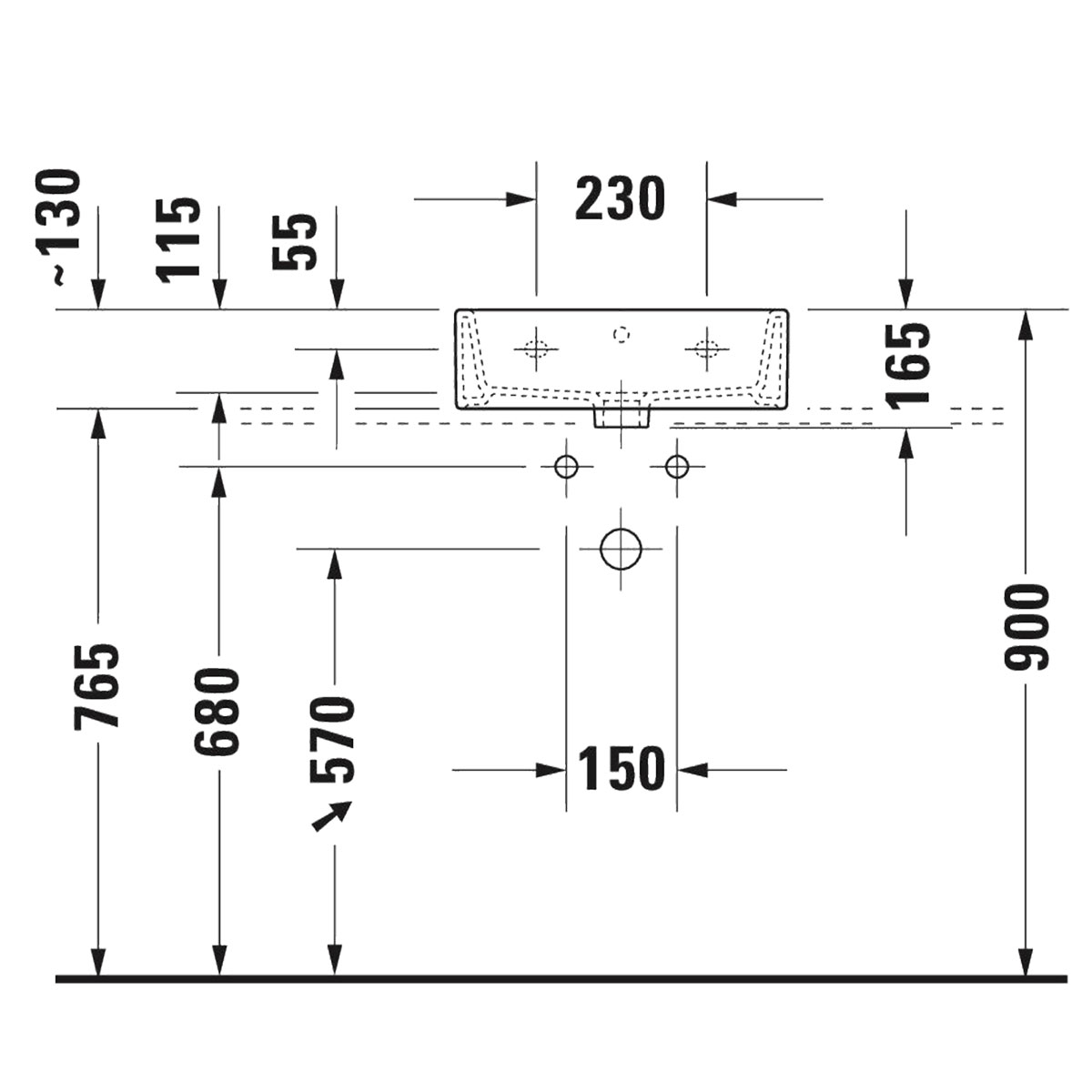Tvättställ Duravit Vero Air