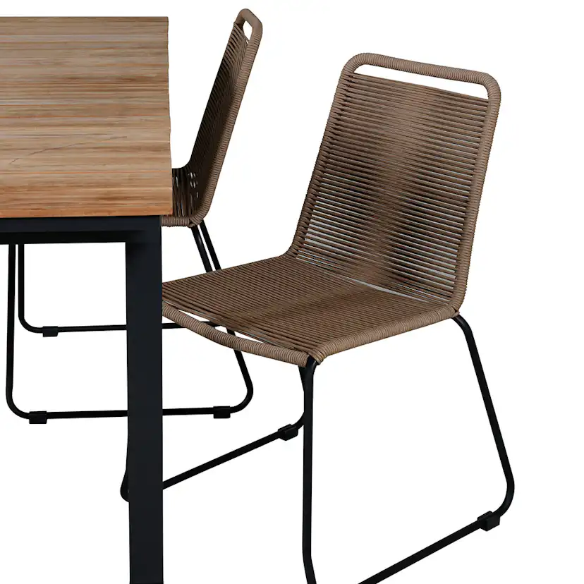 Spisegruppe Venture Home Mendi med 4 Levi Stoler