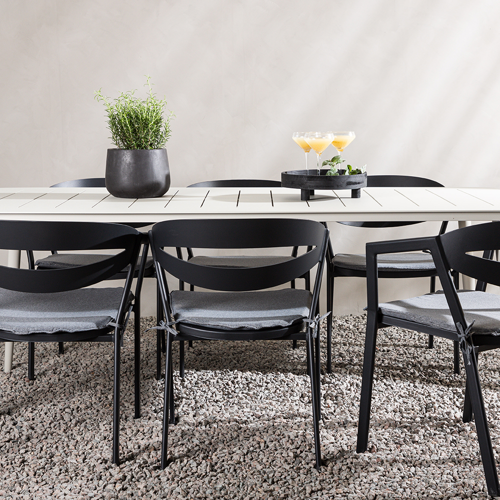 Spisegruppe Venture Home Lina med 6 Slit Stoler