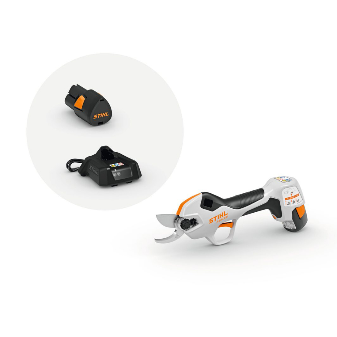 Batteridrevet Sekatør STIHL ASA 20 Med Batteri & Lader
