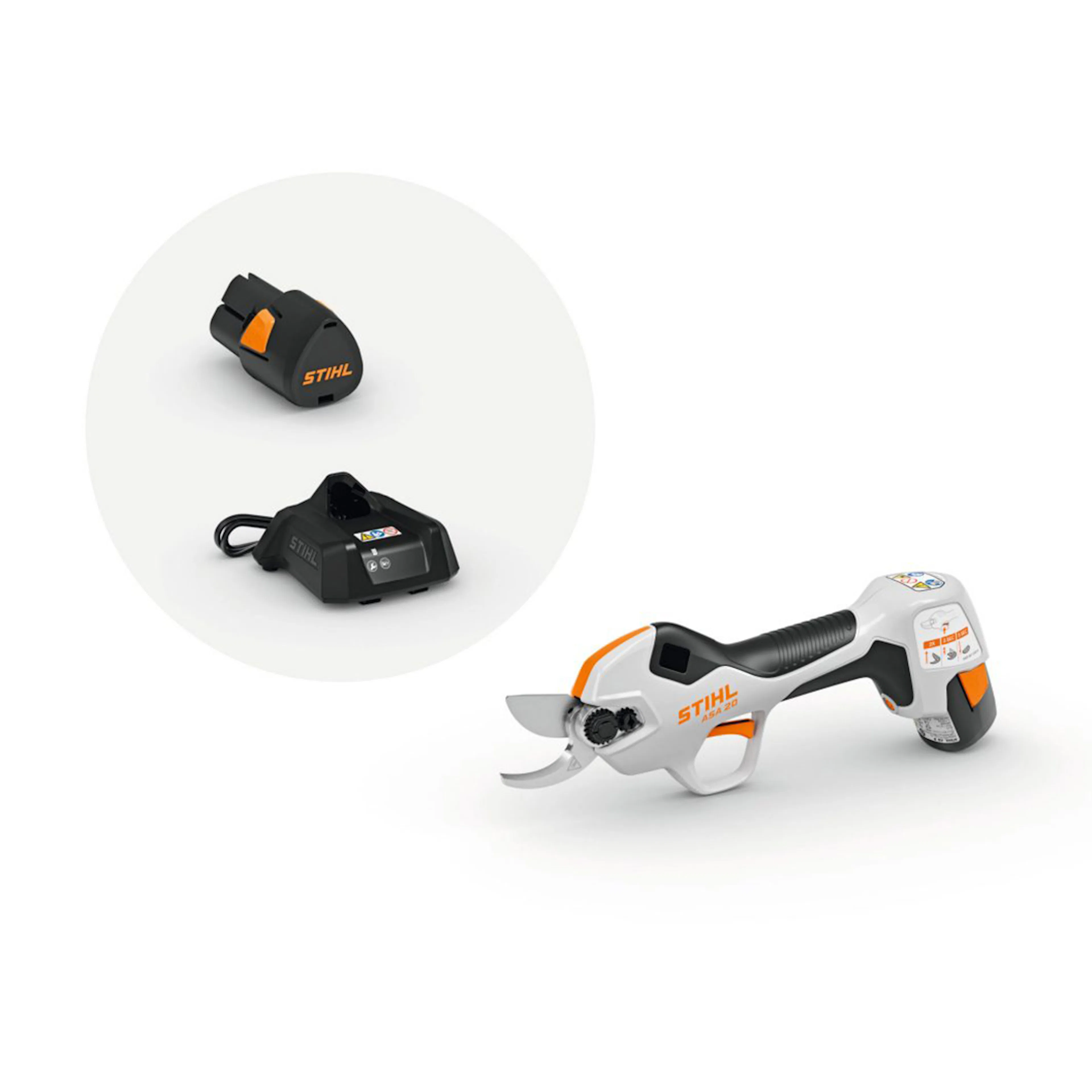 Batteridrevet Sekatør STIHL ASA 20 Med Batteri & Lader