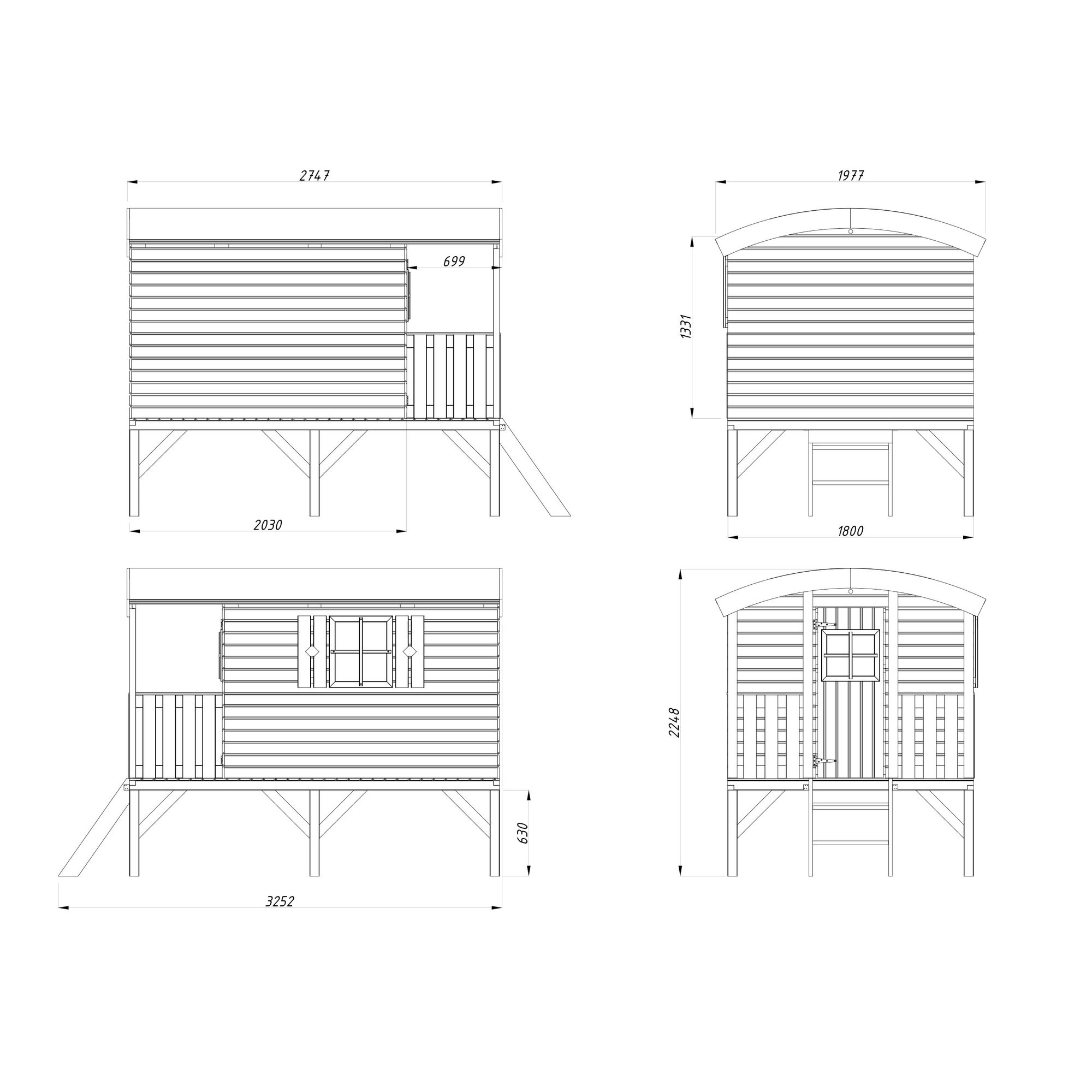 Lekehus Palmako Huck 3,3 m2