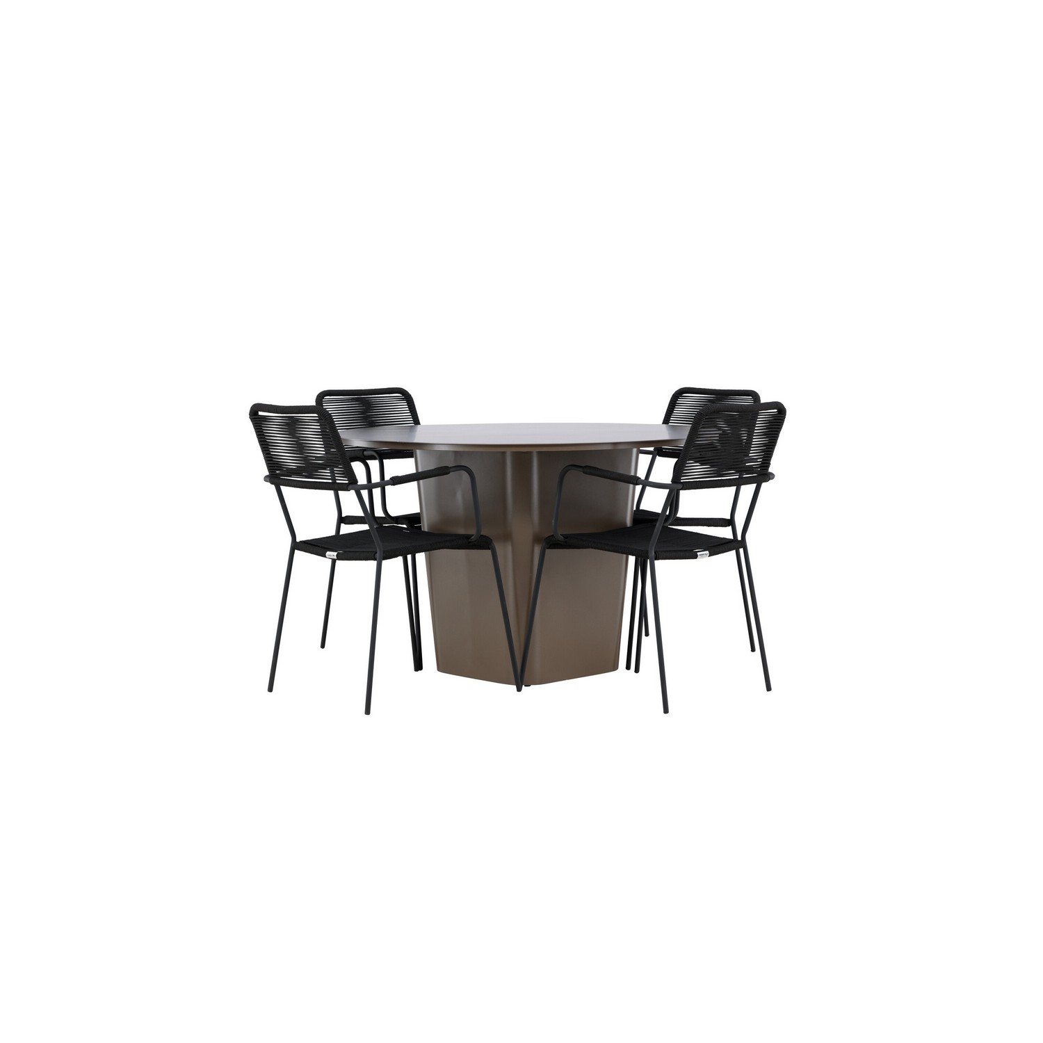 Hagegruppe Venture Home Santa Fe med 4 Lindos Lenestoler