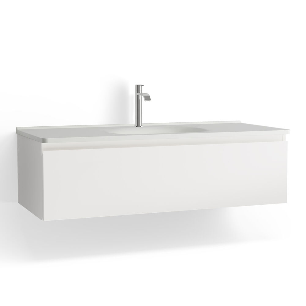 Tvättställsskåp Vedum Flow 1200 Centrerad med 1 Låda